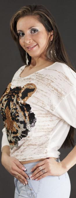 Casual Tiger Printed Blouse