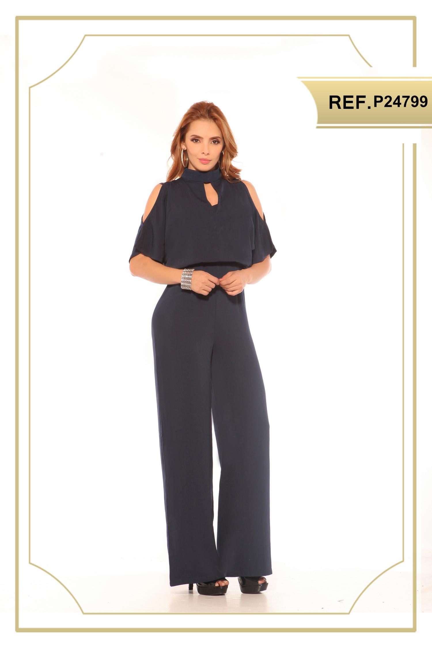 Fashion full bodysuit with bare shoulders and sleeves, wide pants and tight to the body. Shape your Figure and Look Fantastic