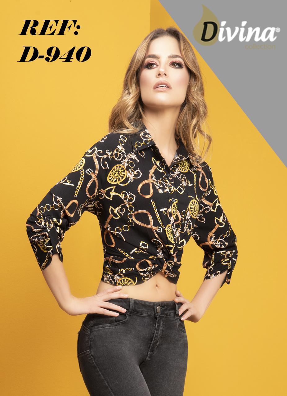 Lady style blouse sleeve shirt Black Embroidery Long larga Dorado