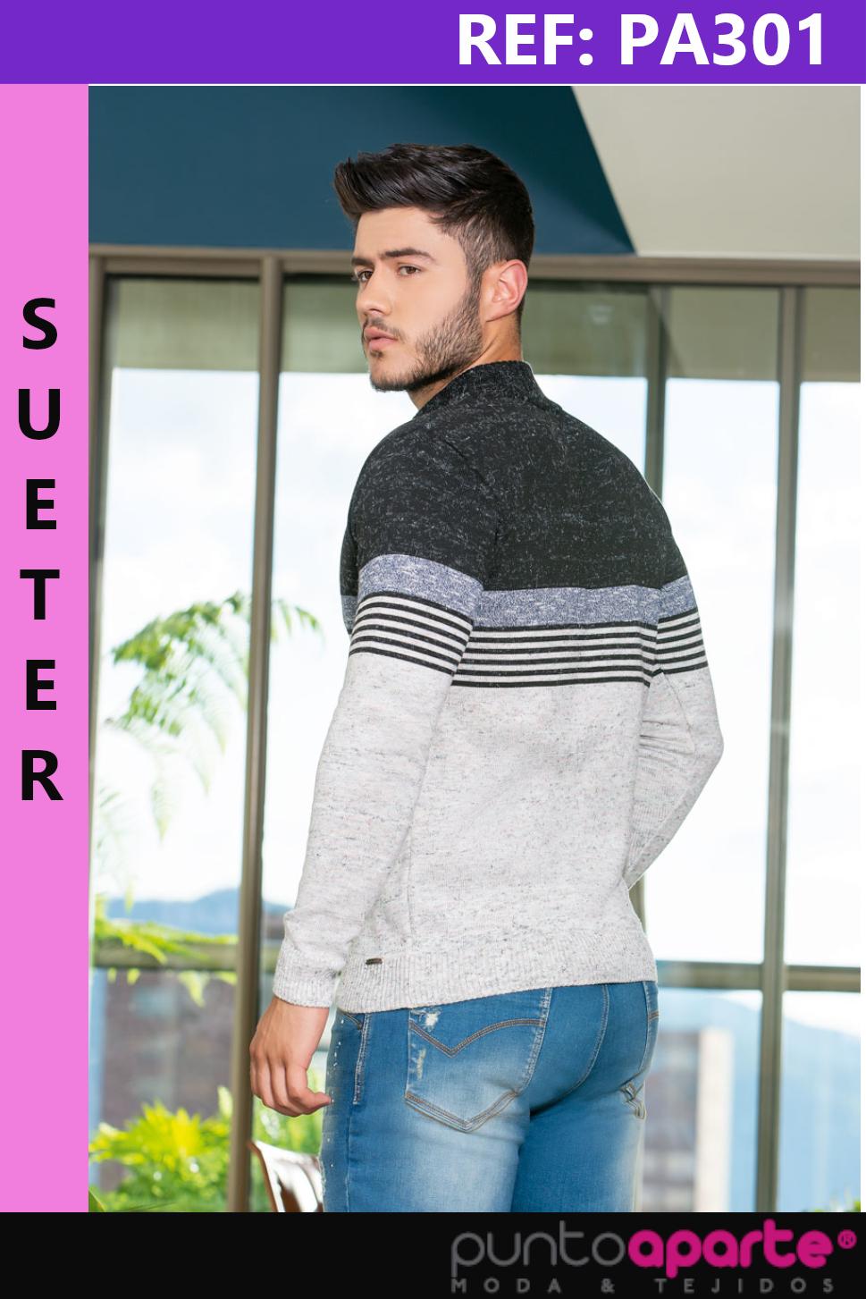 Man sweater with buttons at the top