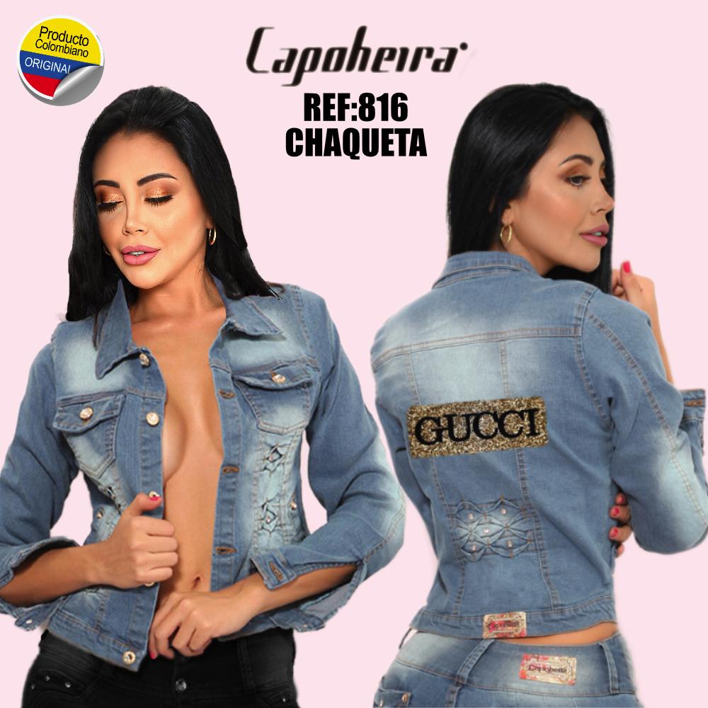 Colombian jacket Denim Fabric Indigo