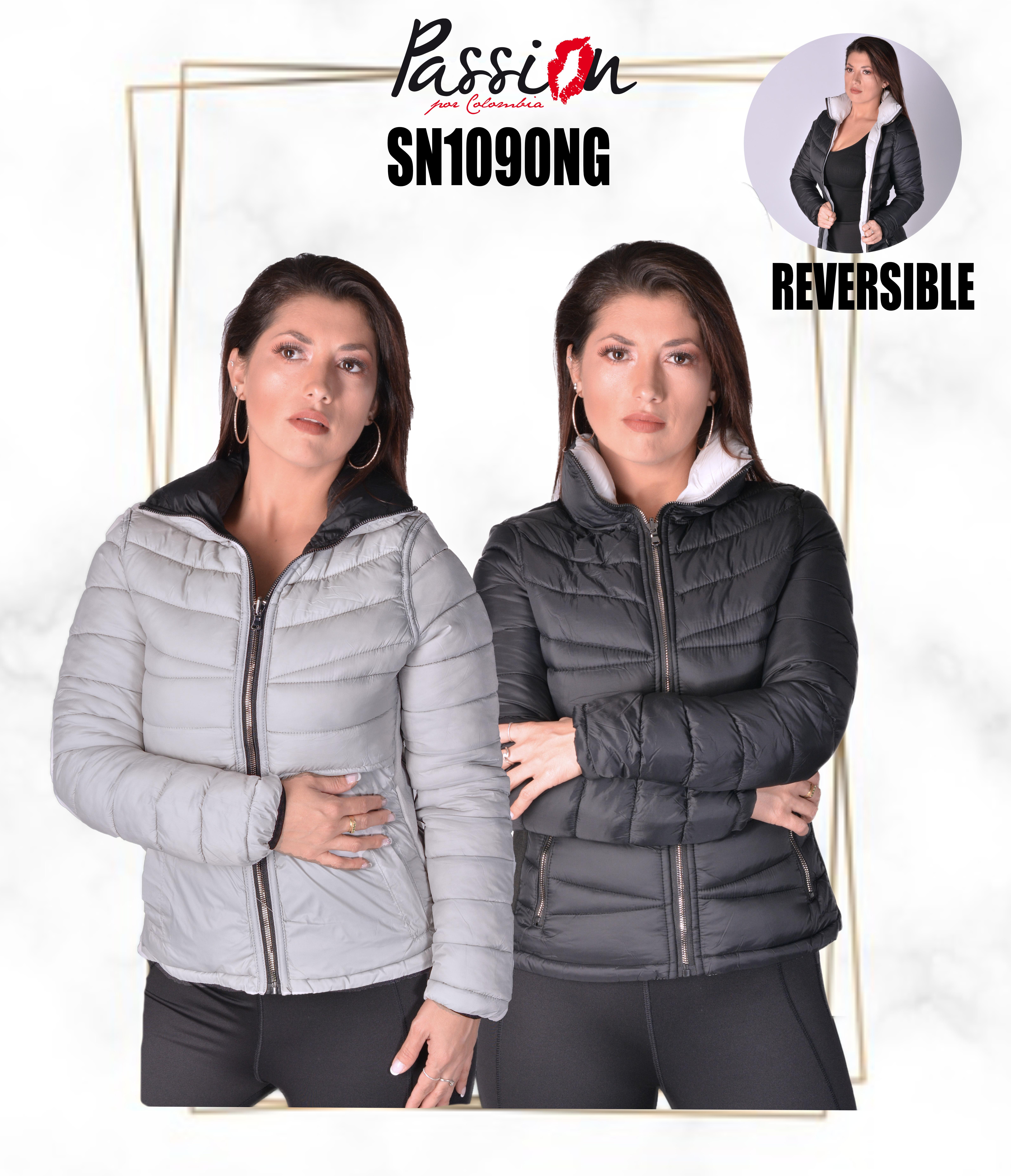 Reversible Jacket, Without Cap With High Neck