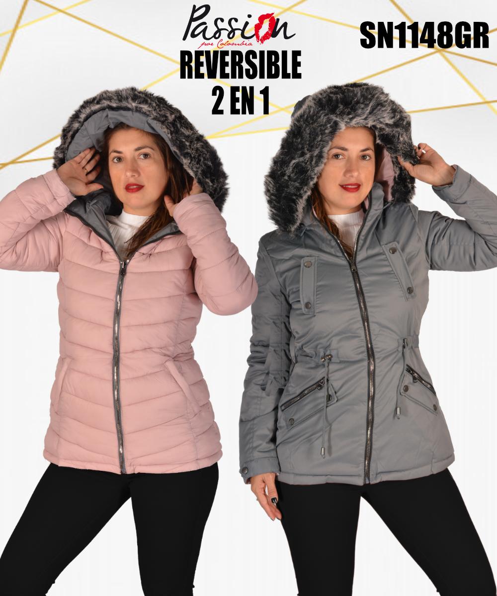 American reversible jacket hooded