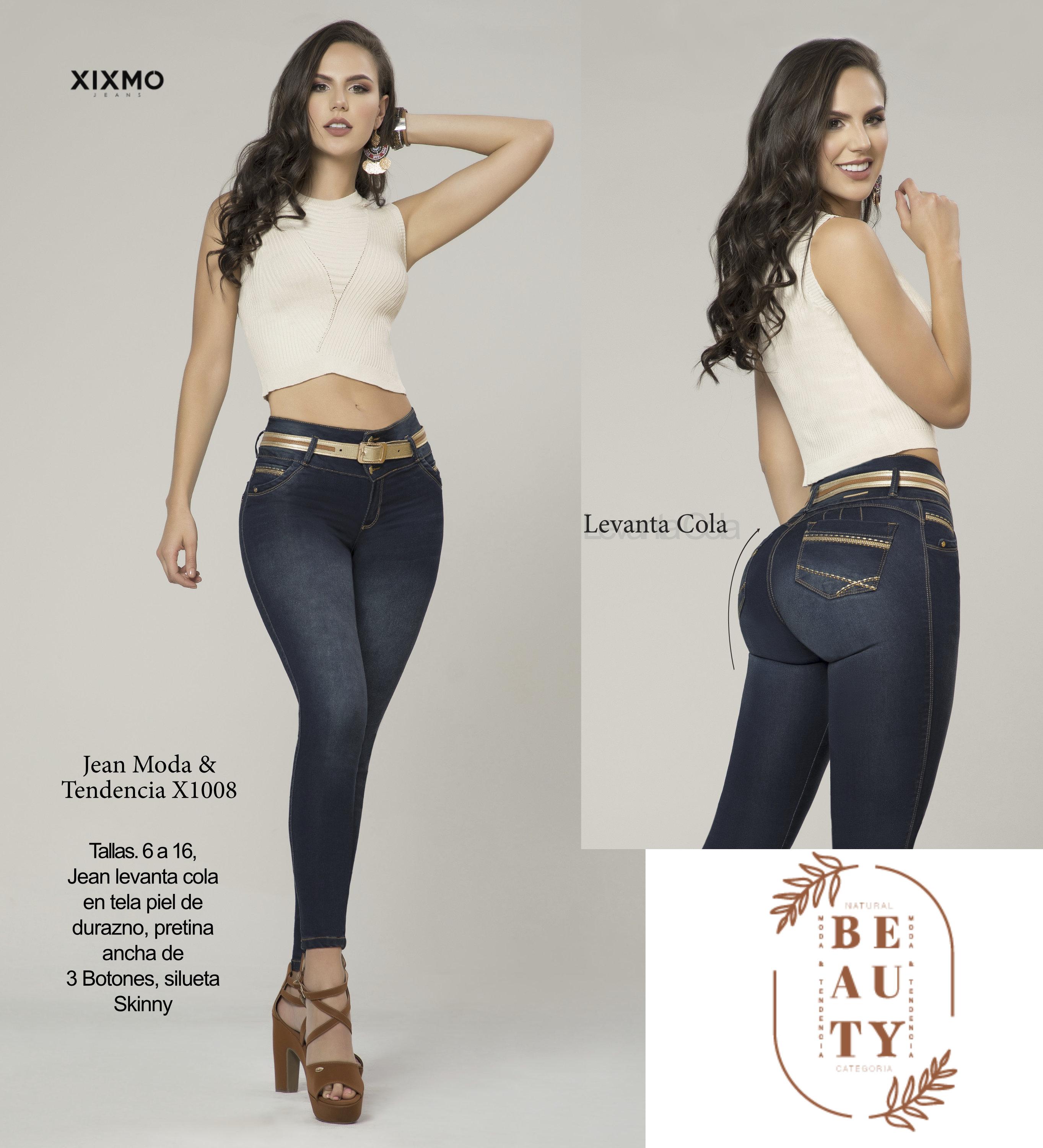Pantalon Dama lifts and shapes Jean Colombiano