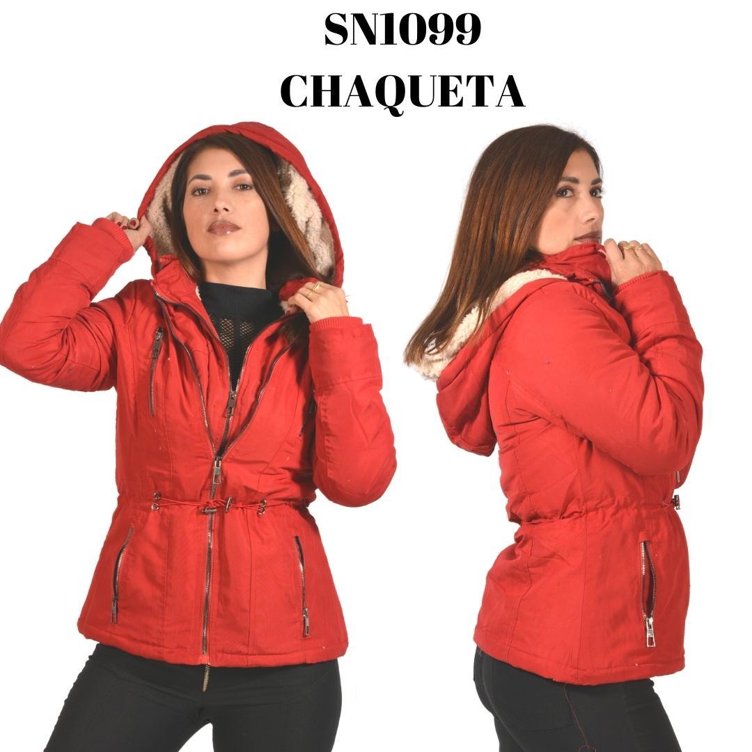 American Fashion Jacket With Cap and Double Seam Color Red