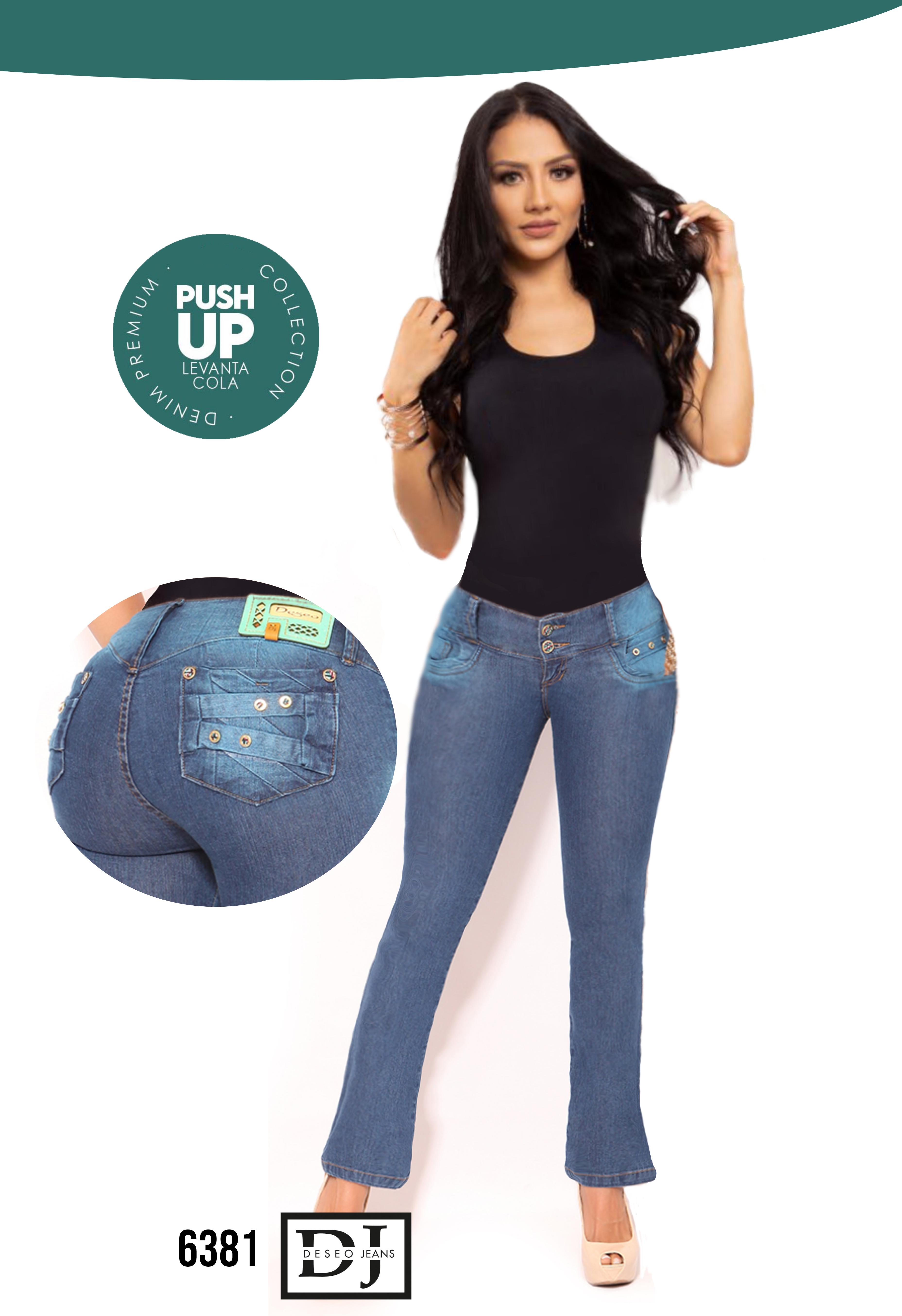 COLOMBIAN PUSH UP JEAN WITH POCKETS