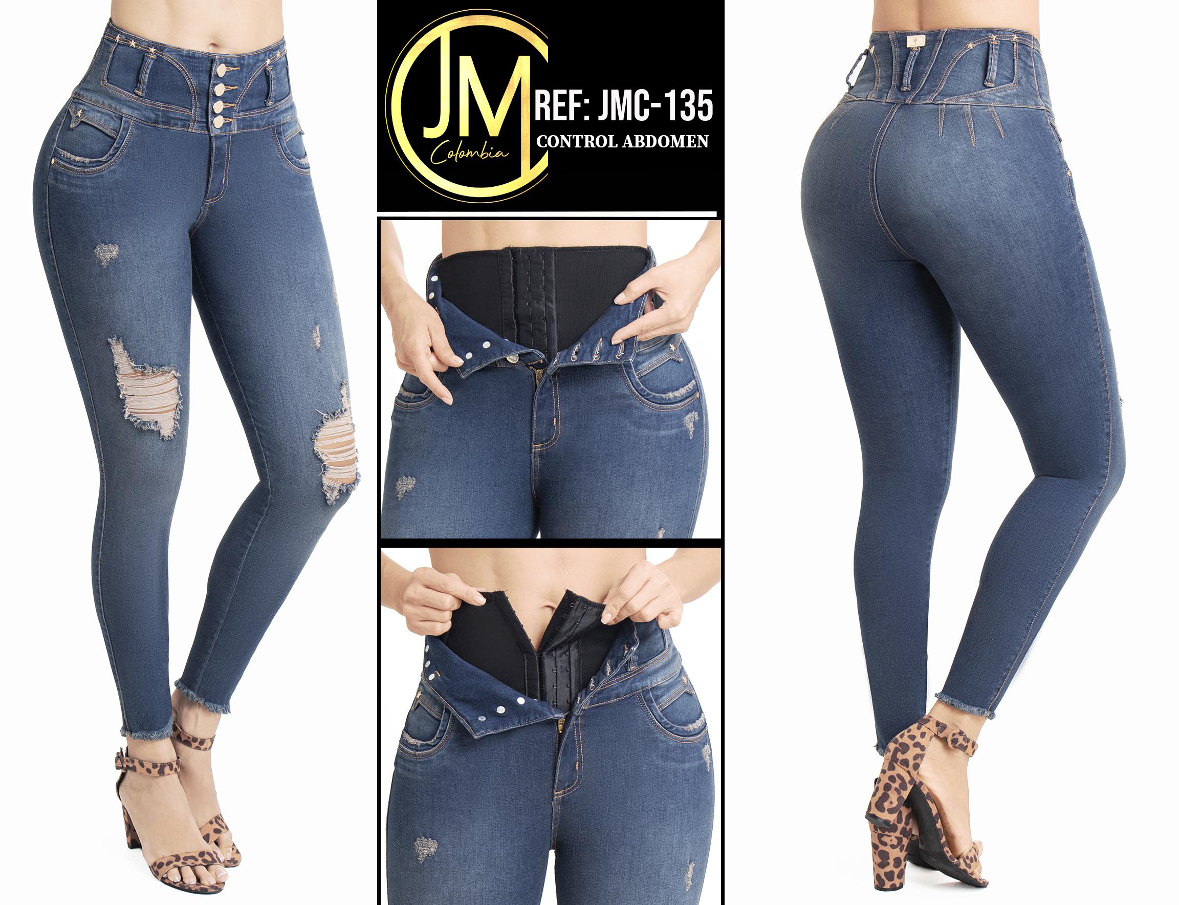Jeans con Faja Interna Levanta Cola JMC-135 - Jeans de Moda Colombia