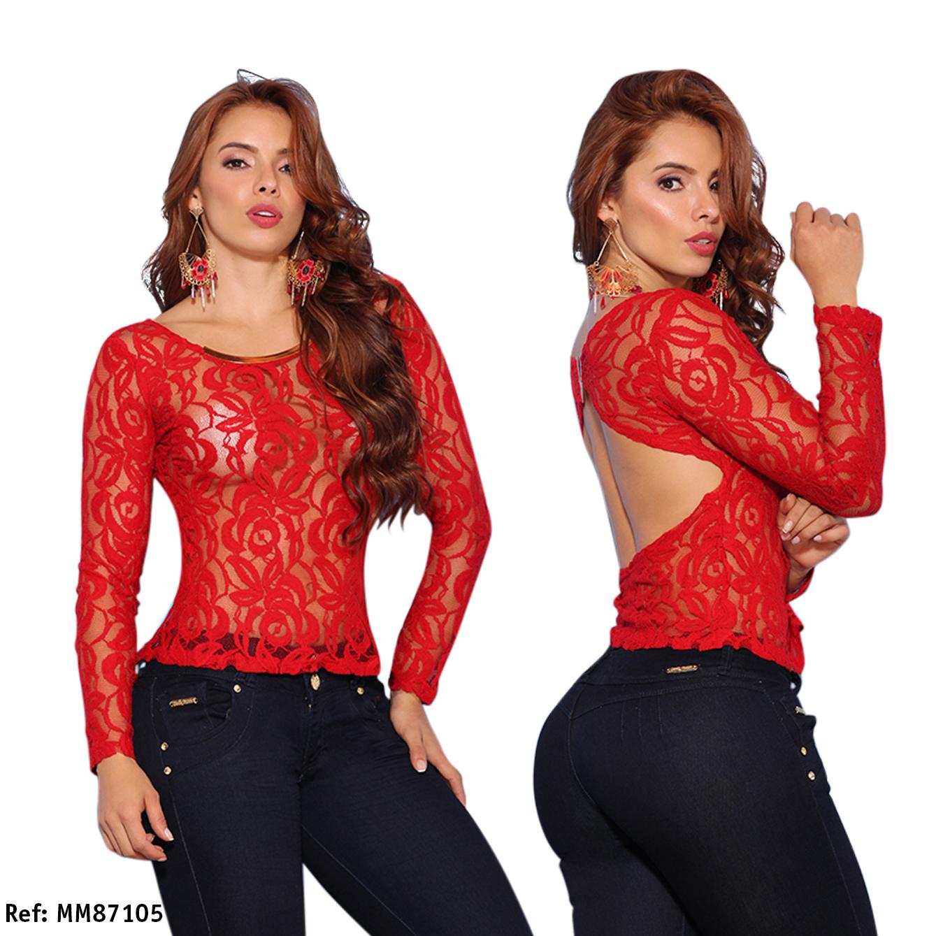 Fashion, long sleeved colombian blouse