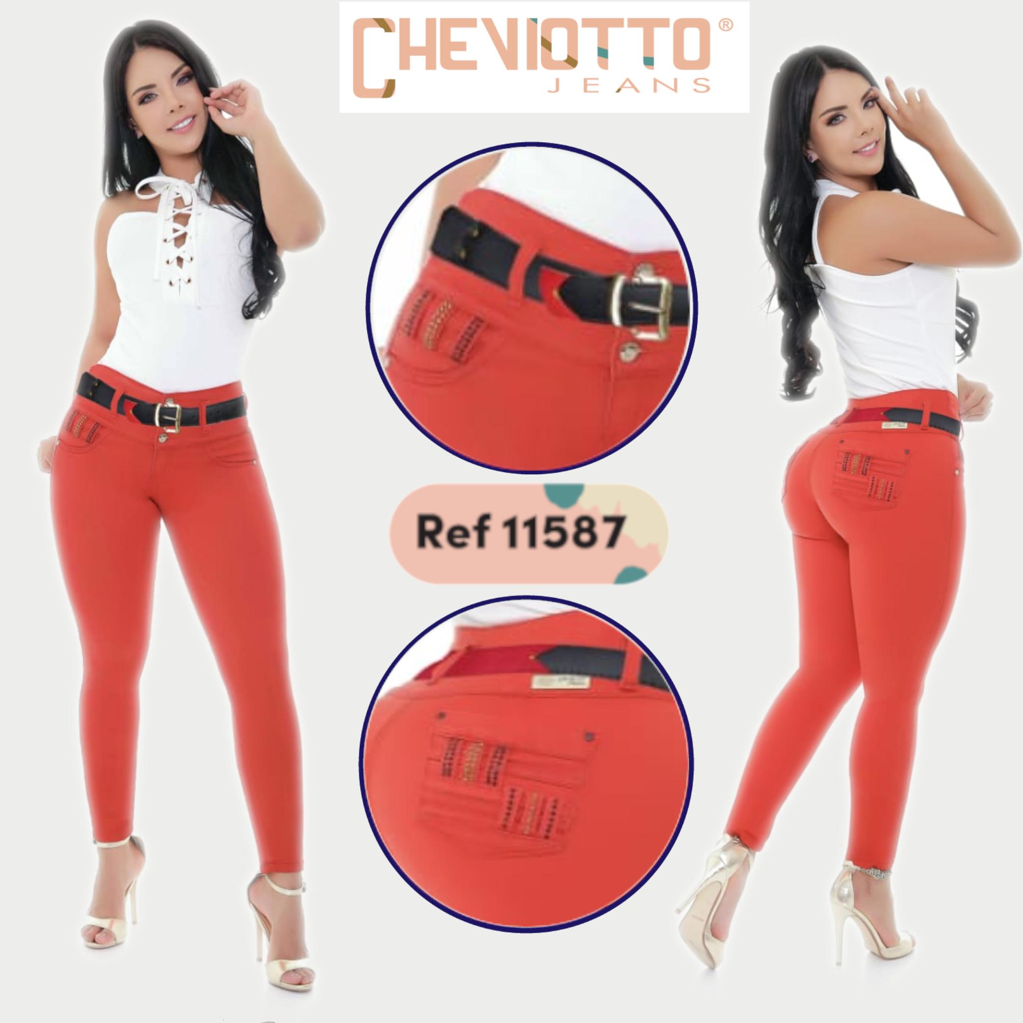 Pantalon Vaquero Cheviotto Red Waistband High effect Push Up