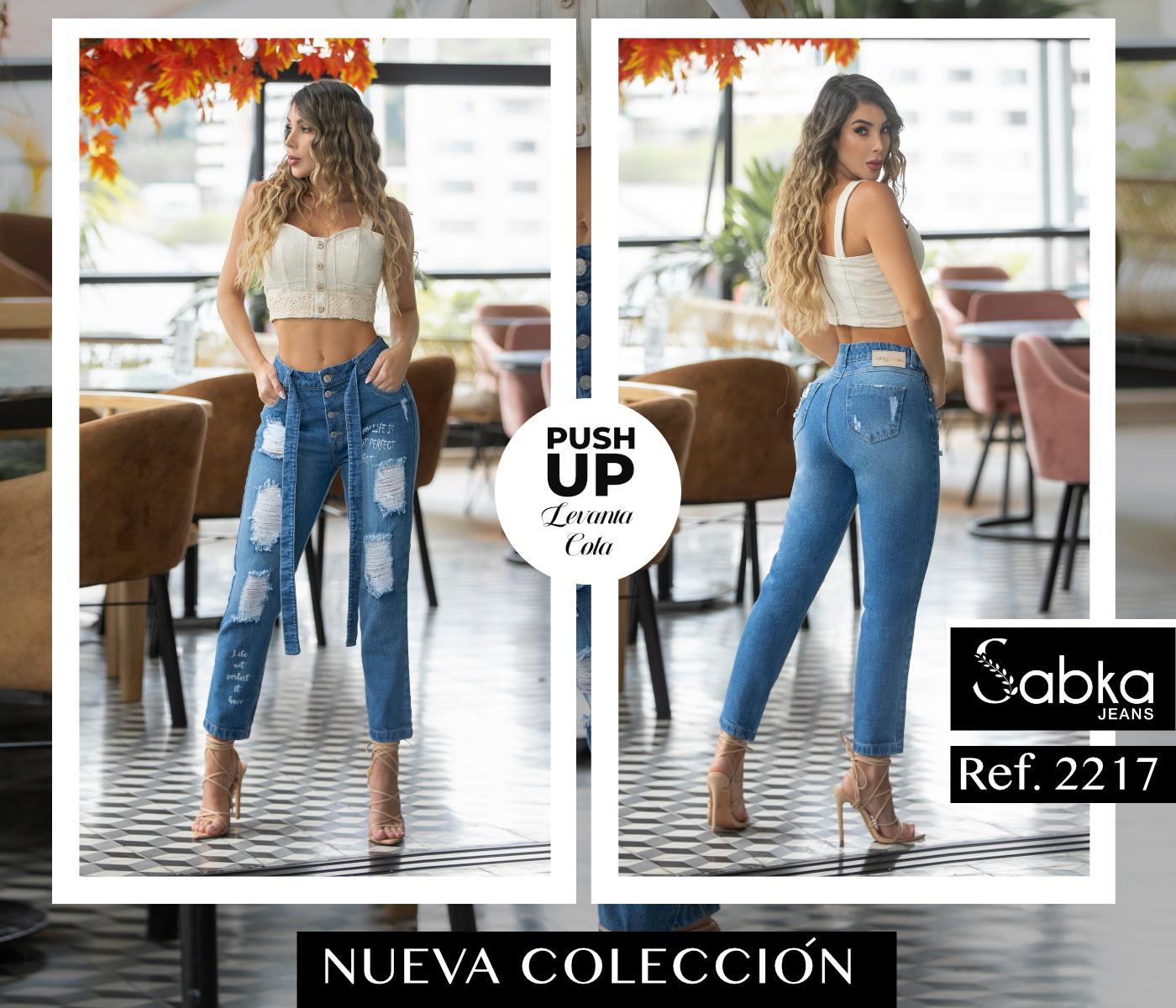 Jeans de Moda - Jeans Colombianos Levanta Cola S-2334 - Jeans de Moda  Colombia