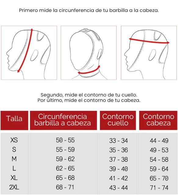Mentonera Faja Colombiana uso Postquirúrgico