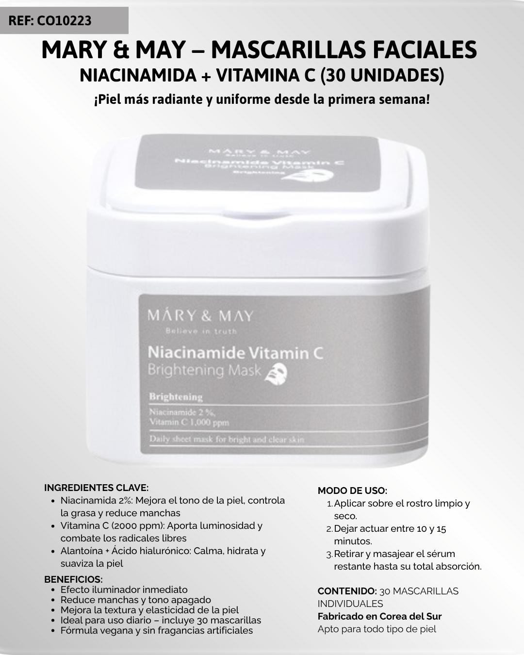 Masks with Niacinamide -Vitamin C