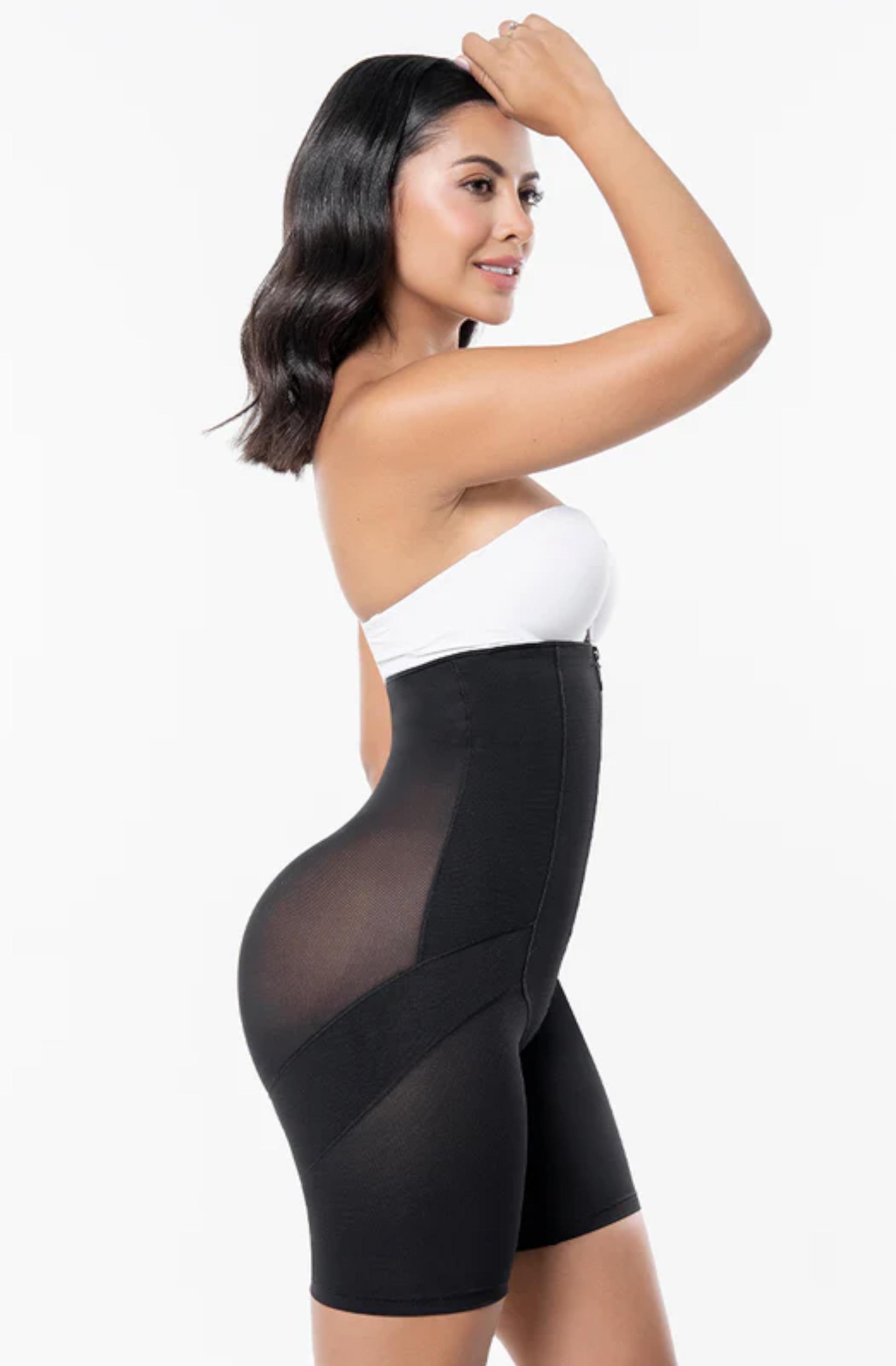 High-waisted shaping shorts
