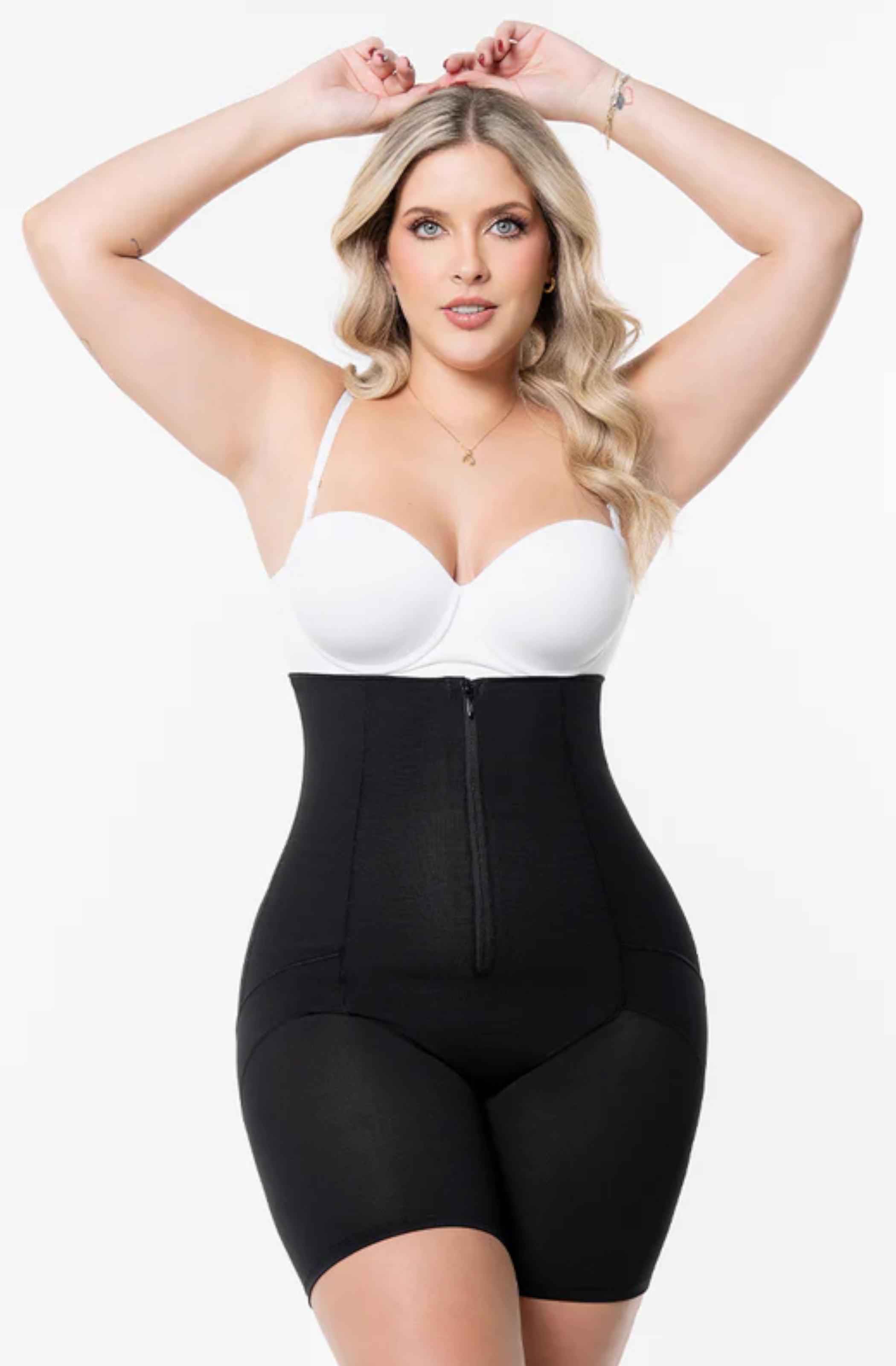 High-waisted shaping shorts