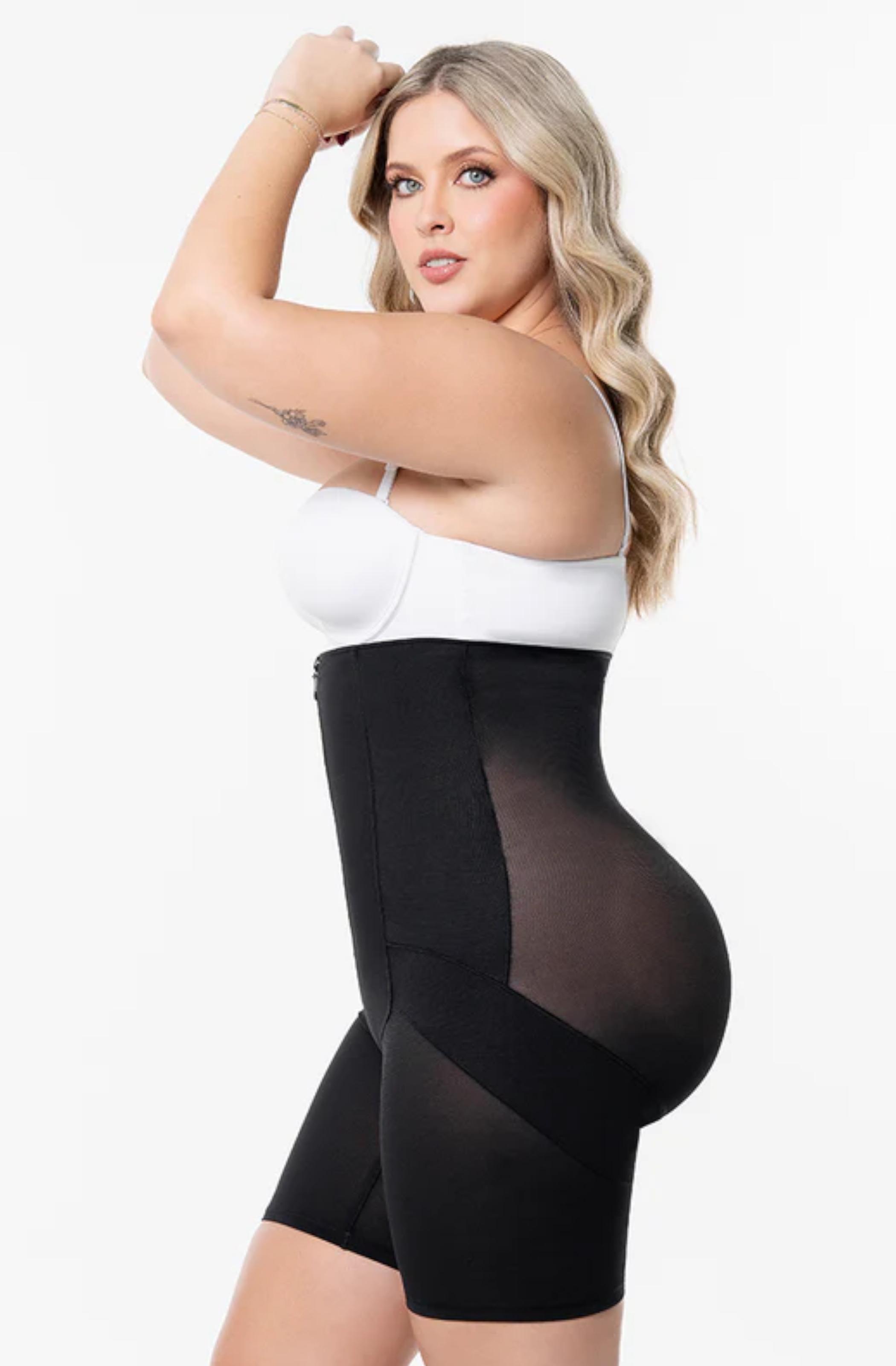 High-waisted shaping shorts