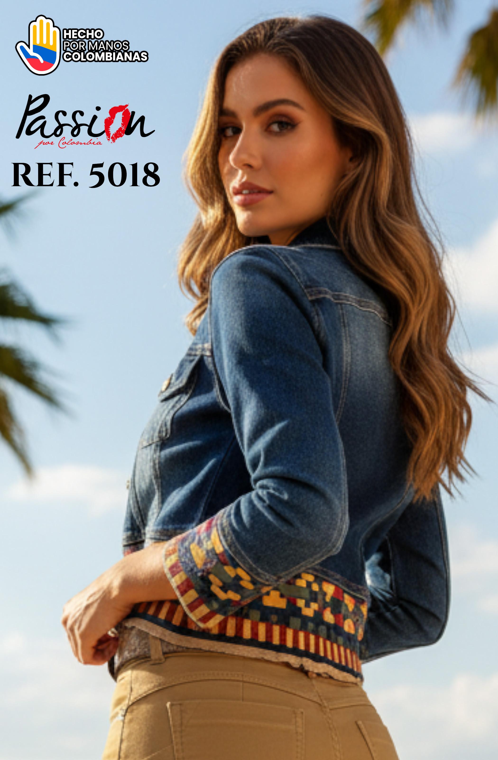 Indie Fashion Denim Jacket made in Colombia with Decorative Wear