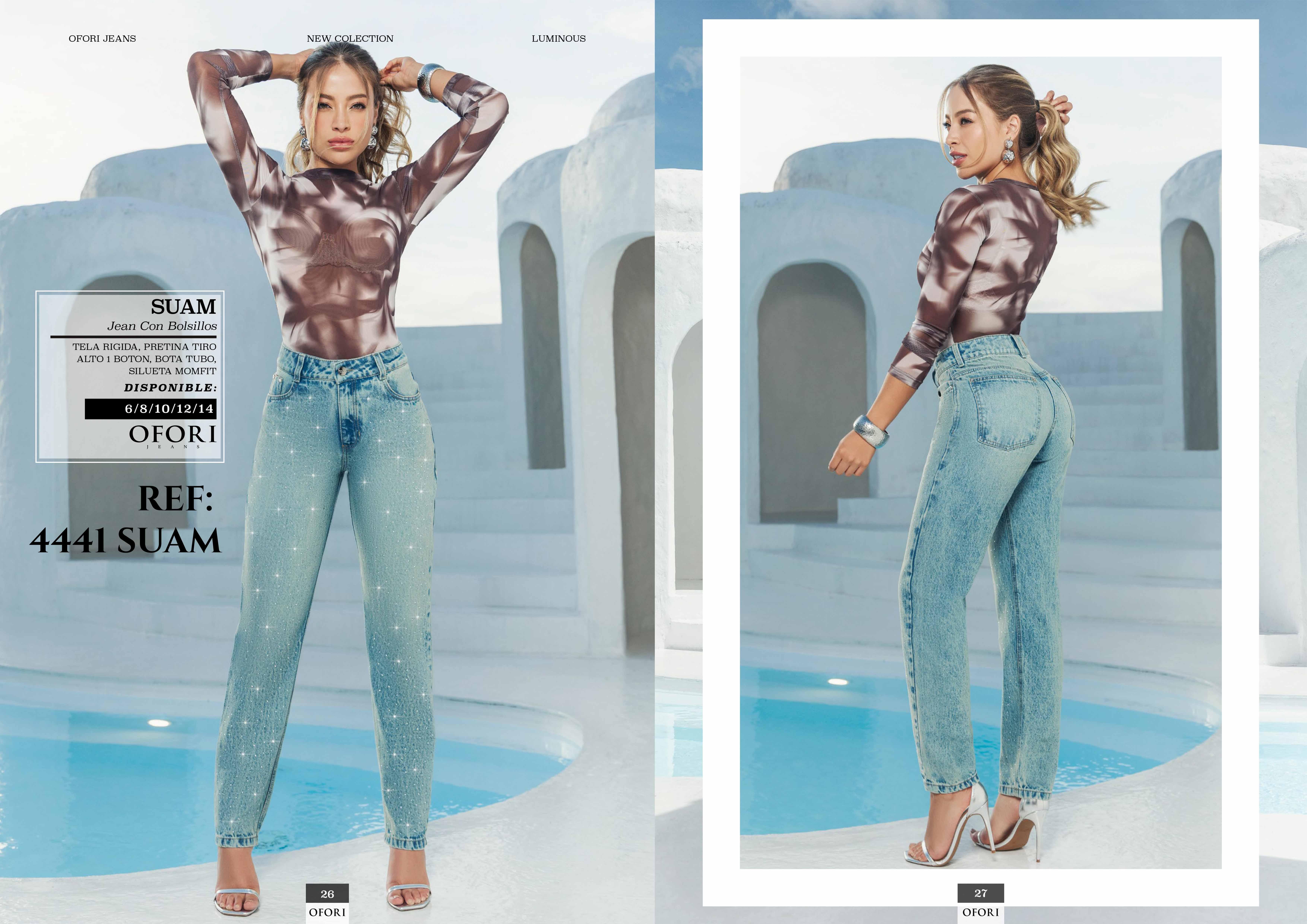 Colombian Push-Up Jeans with Pockets