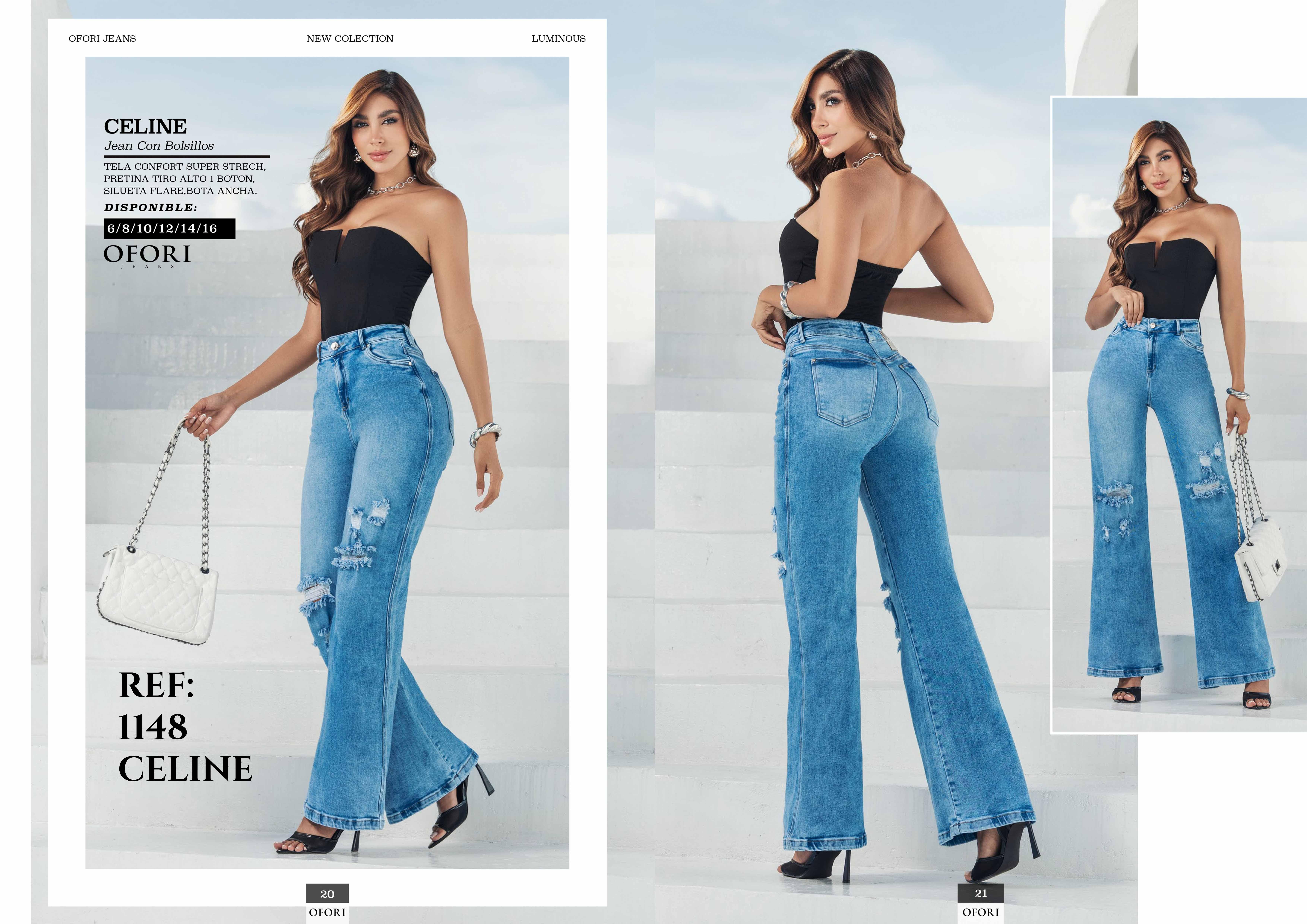 Colombian Jeans with Push-Up Pockets