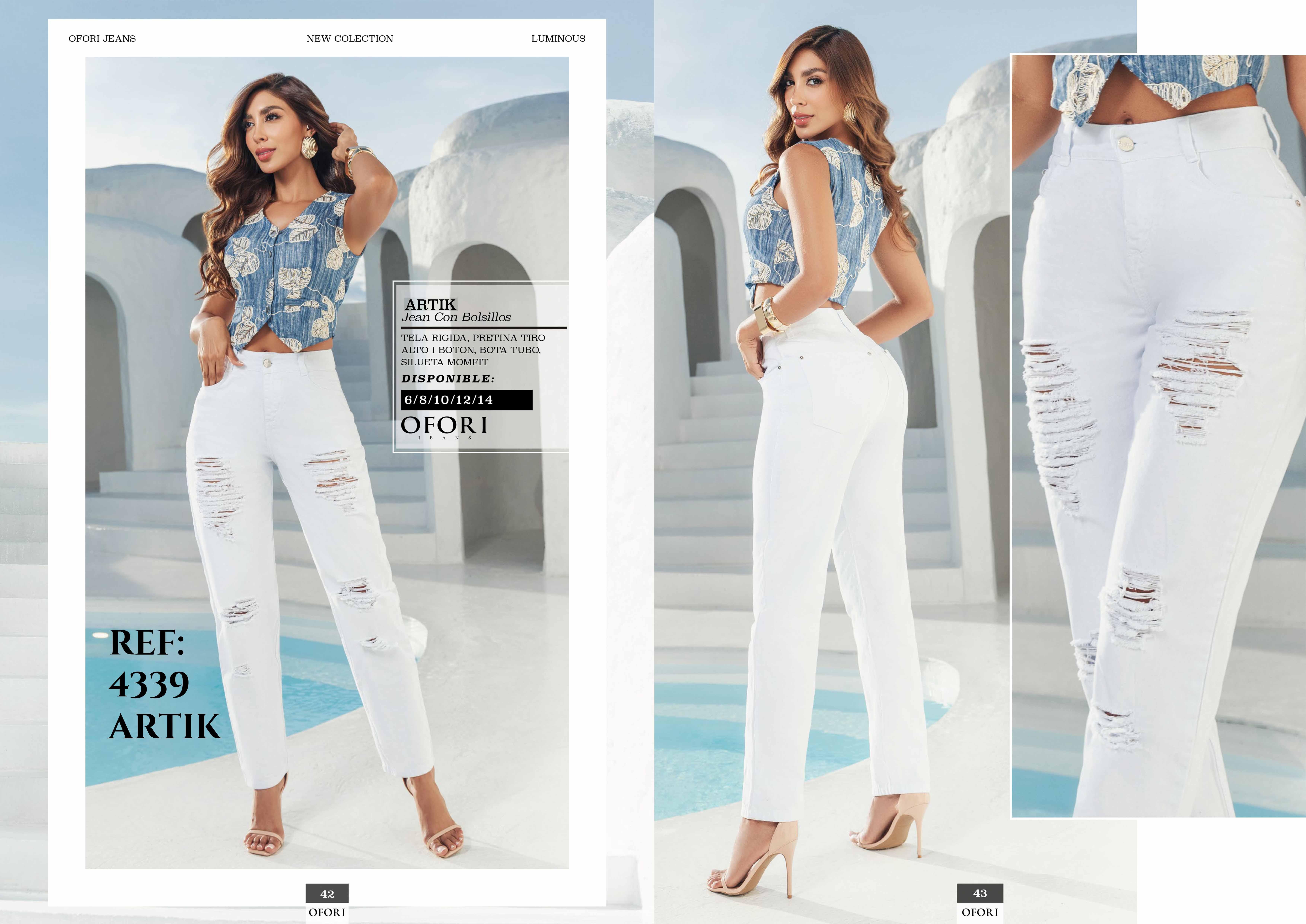 Colombian Jeans with Push-Up Pockets