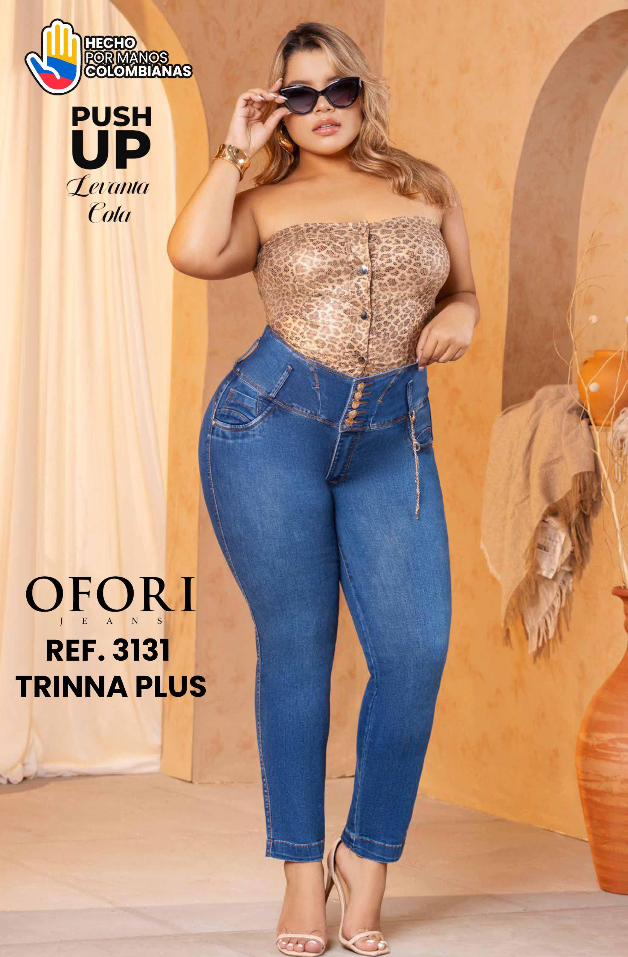 Colombian Jeans without Pockets Push Up