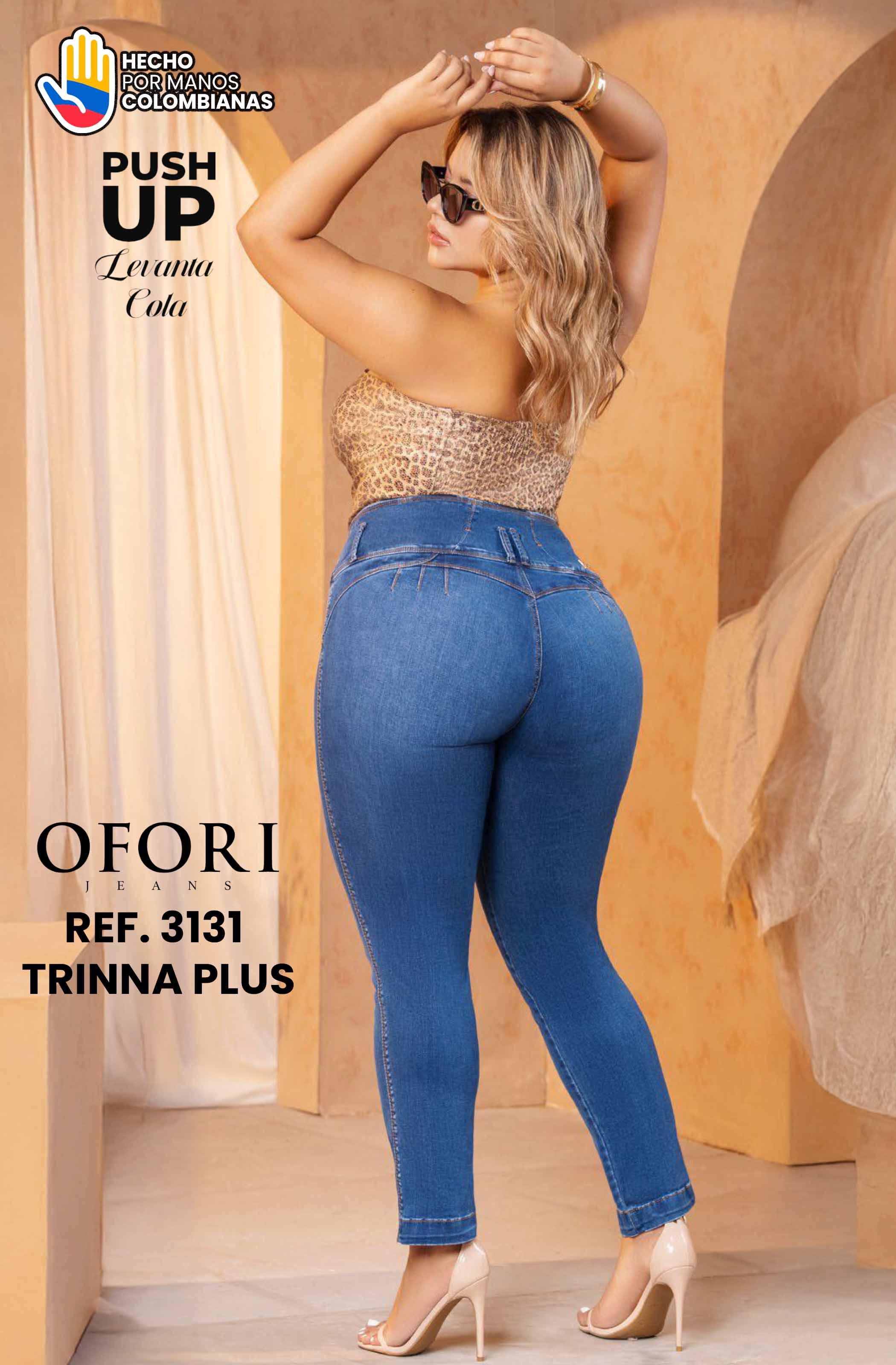 Colombian Jeans without Pockets Push Up