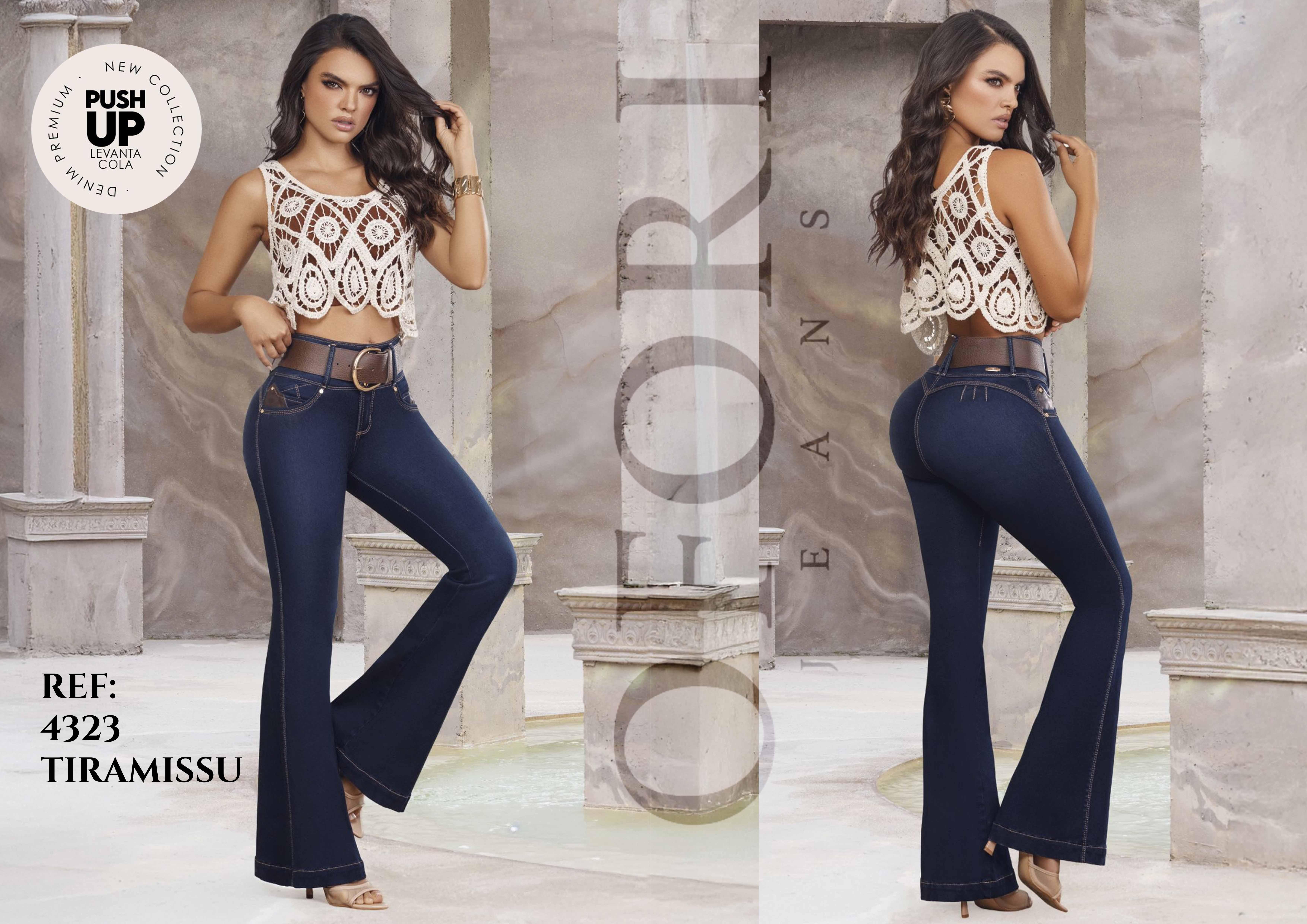 Colombian Jeans without Pockets Push Up