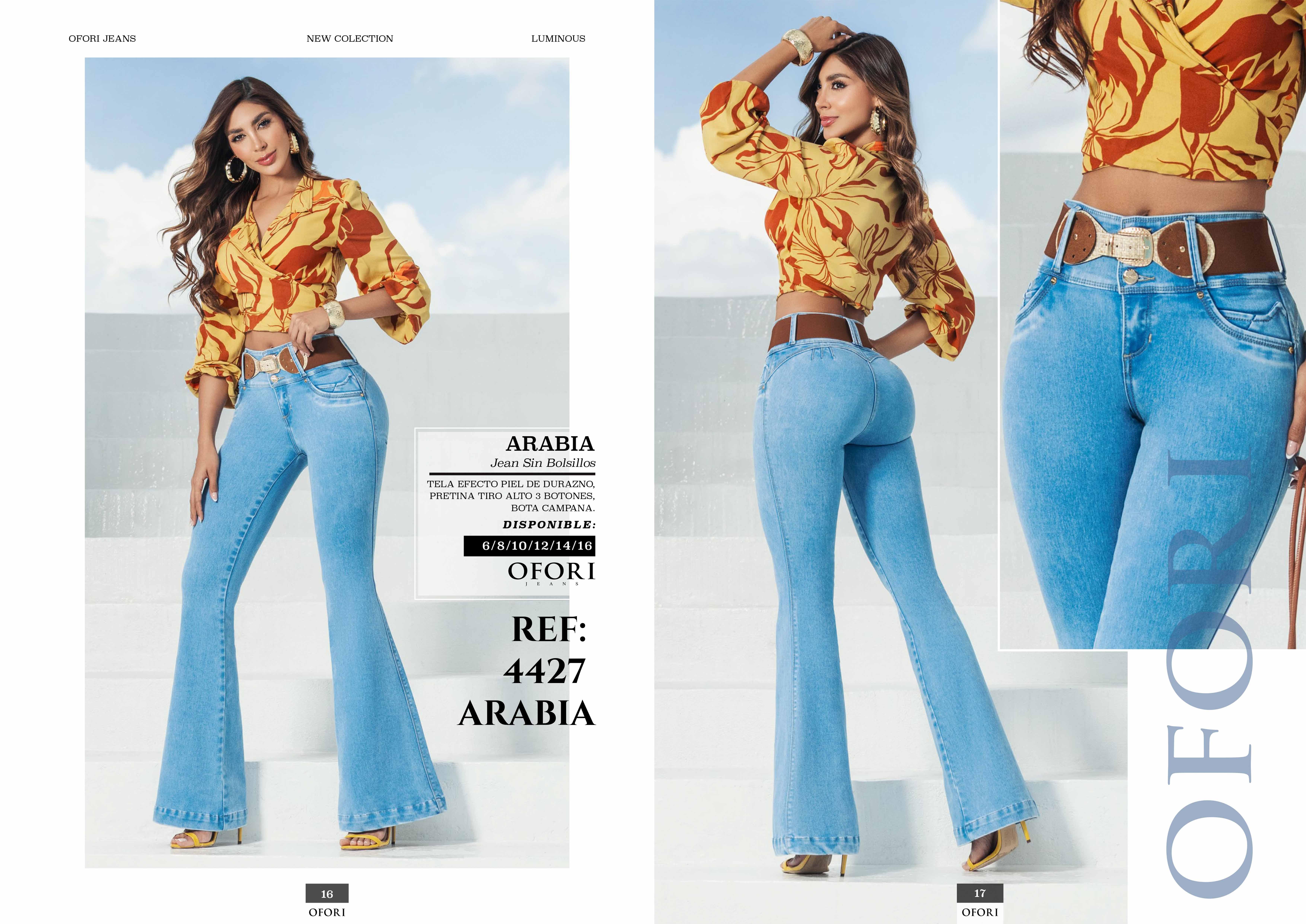 Colombian Jeans without Pockets Push Up