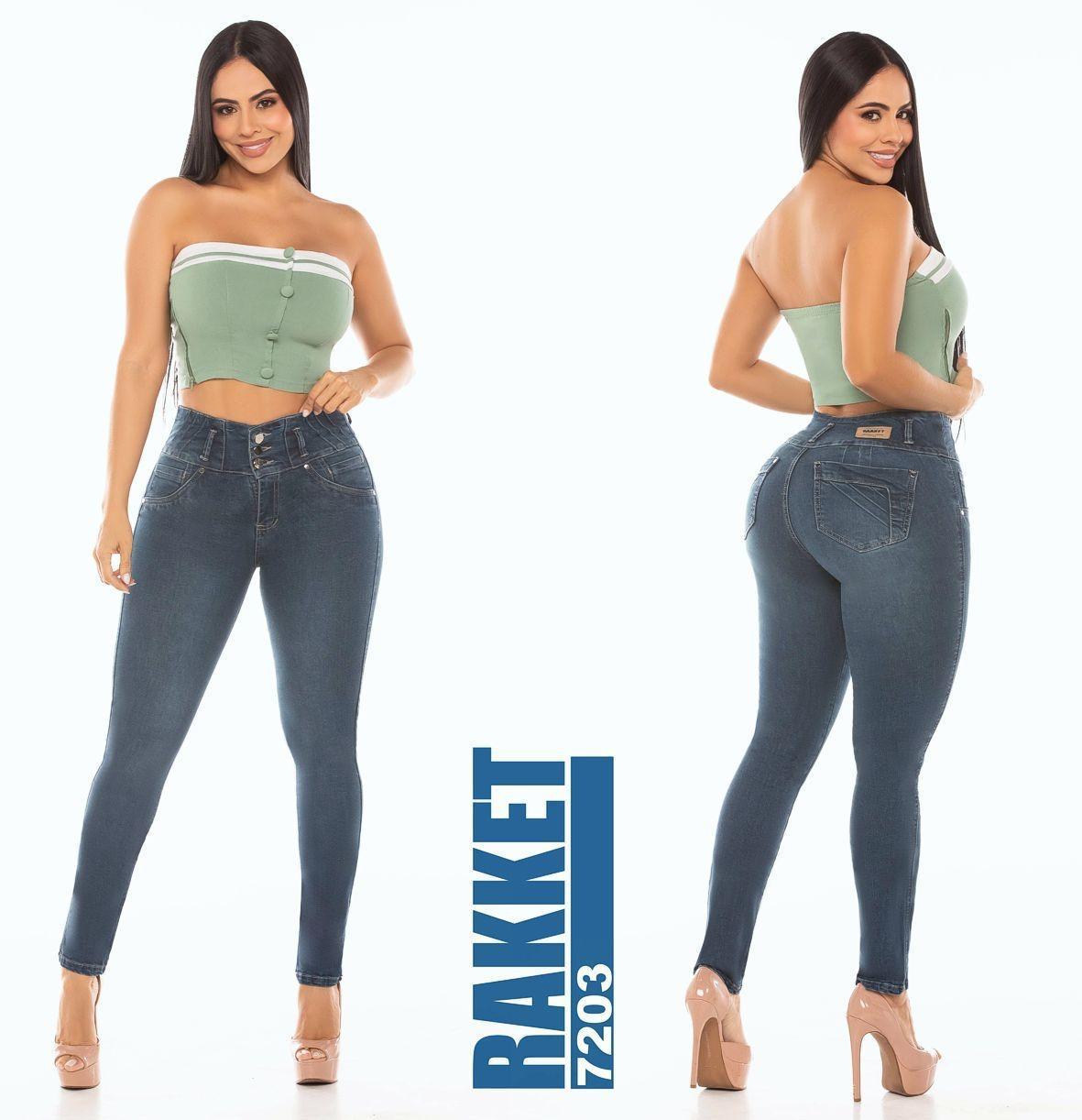 Push-up jeans with pockets