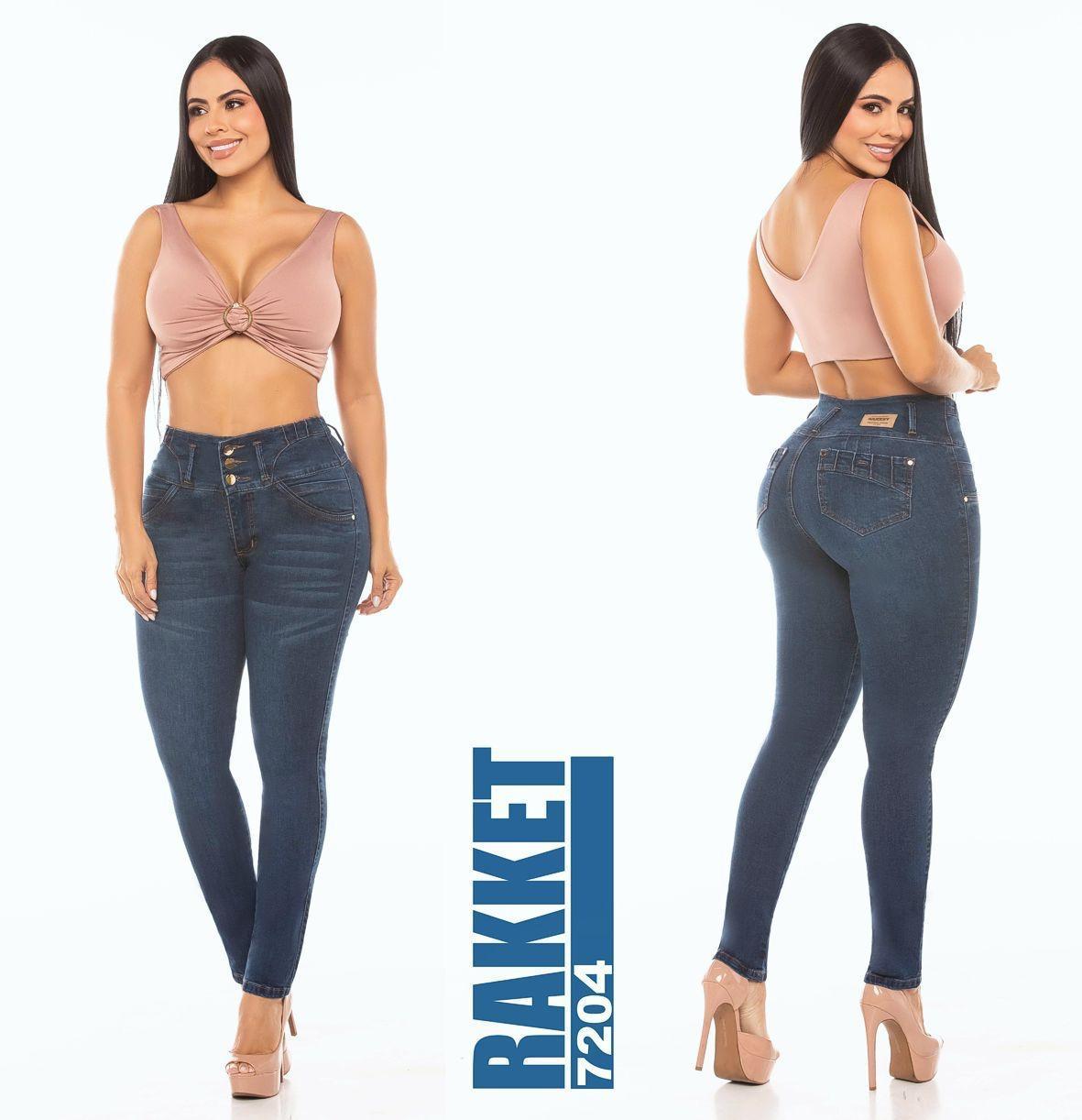 Push-up jeans with pockets