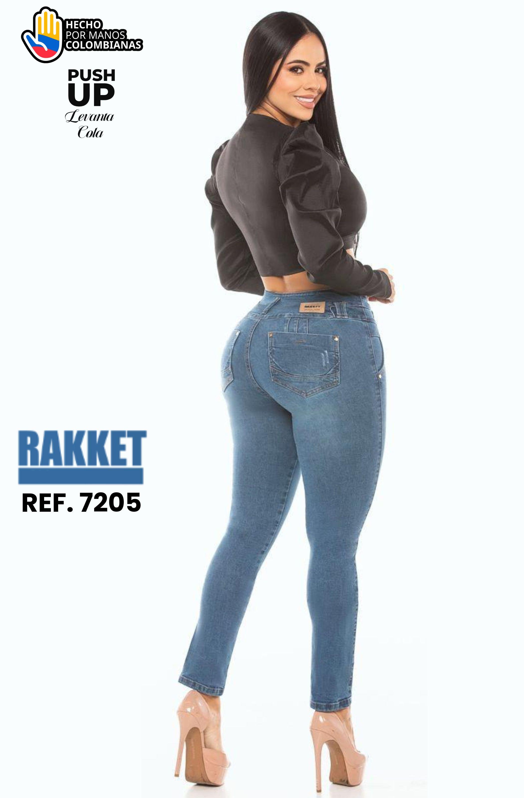 Push-up jeans with pockets