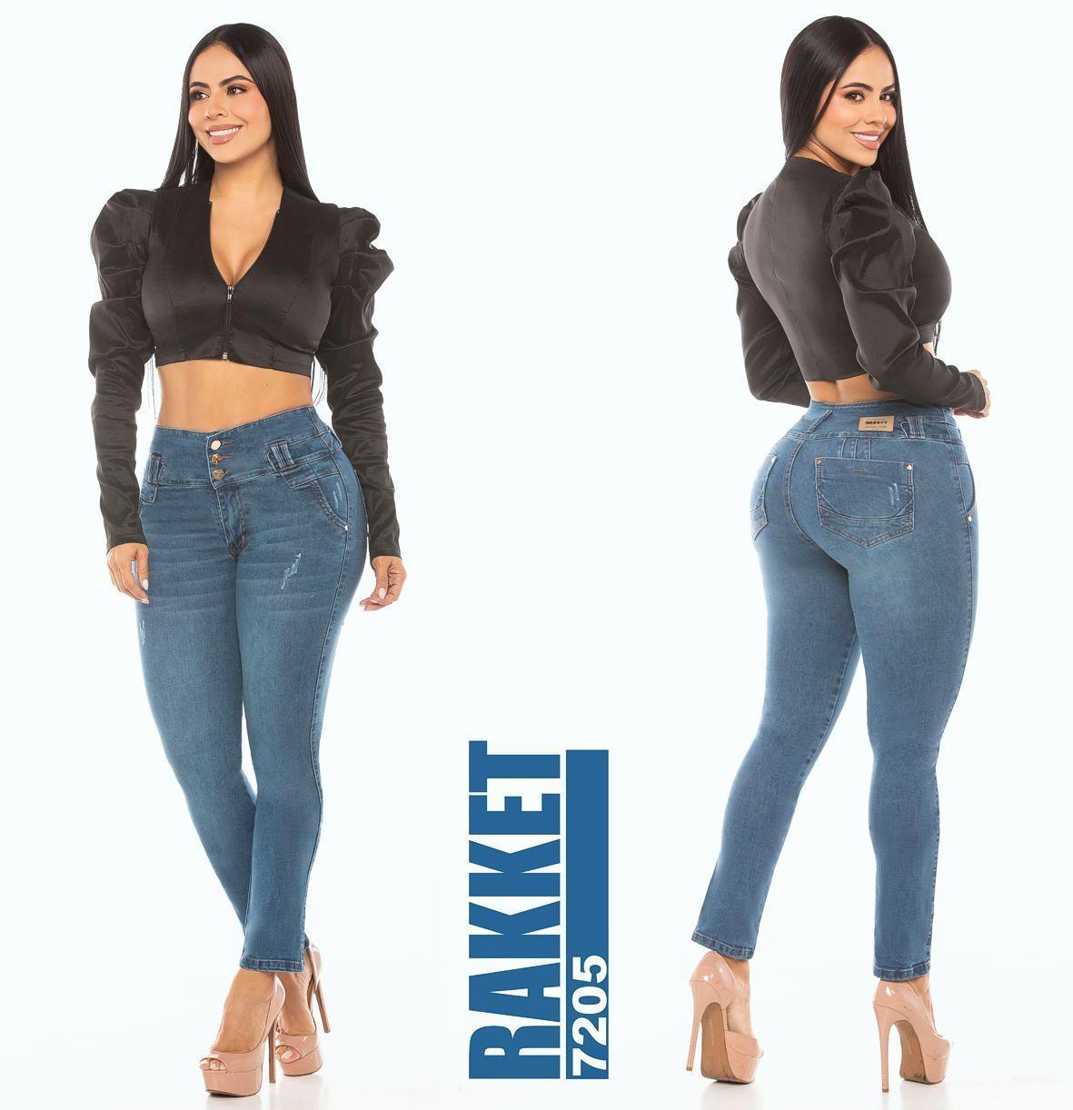 Push-up jeans with pockets
