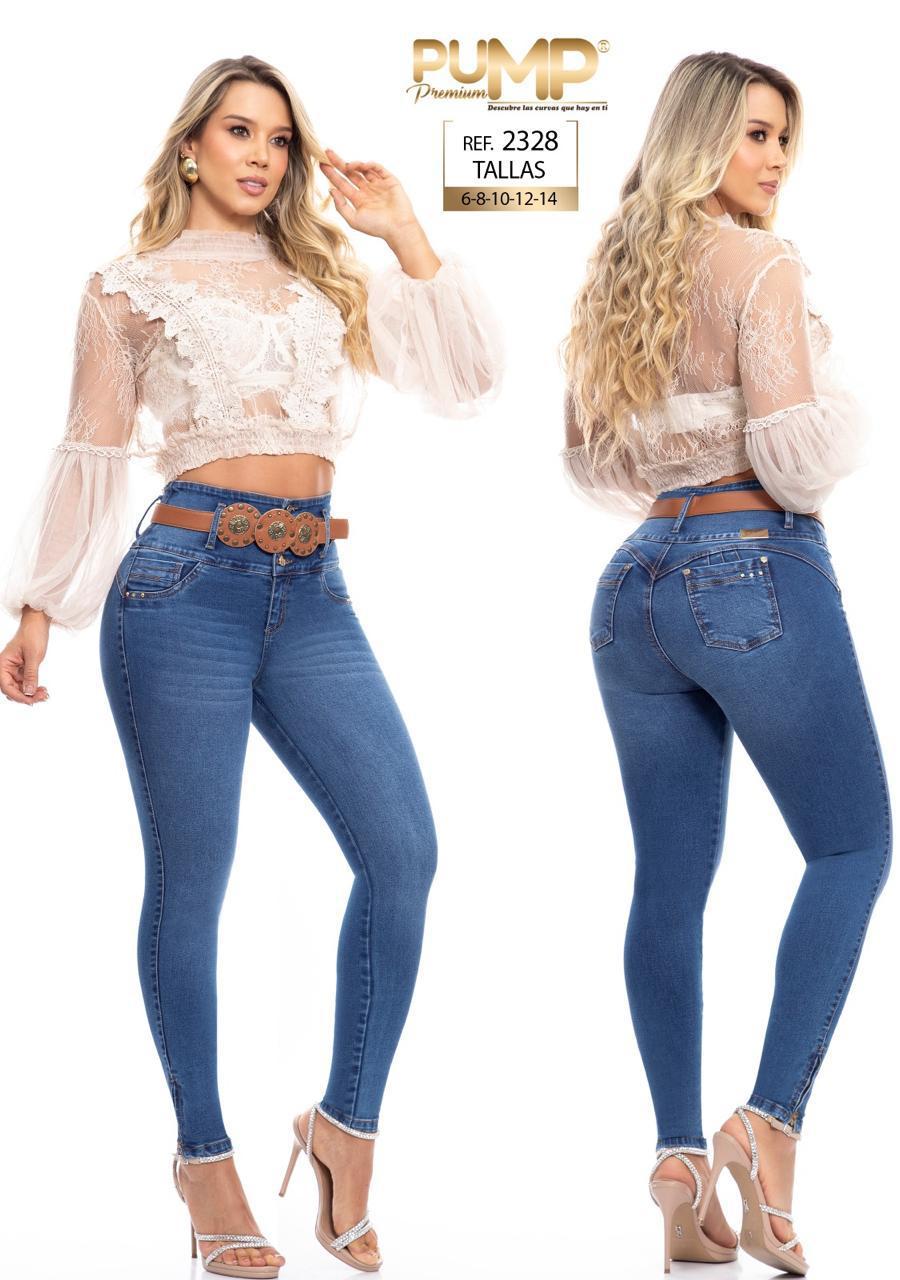 Colombian Push-Up Jeans with Pockets