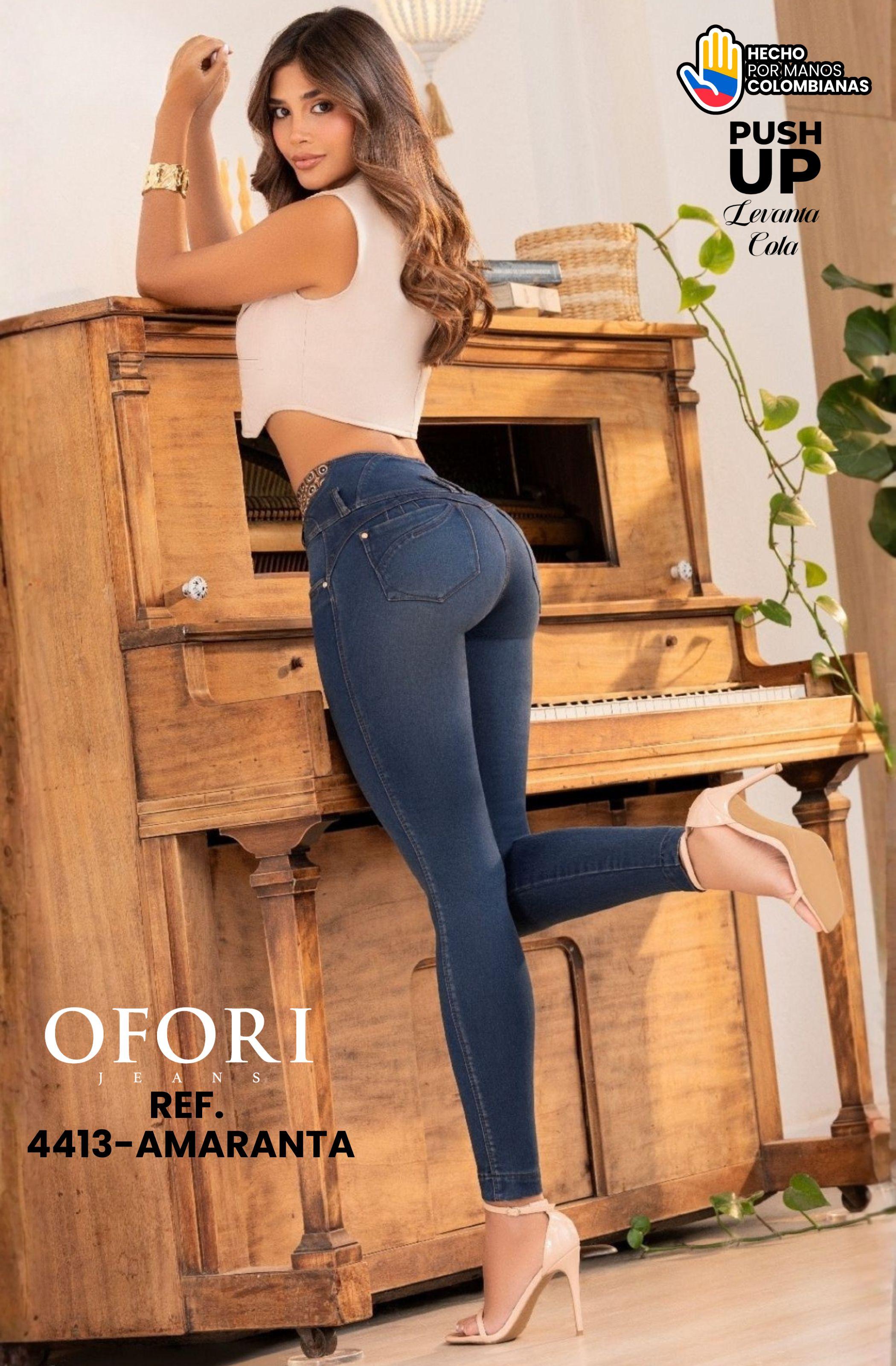 Colombian Jeans with Push-Up Pockets
