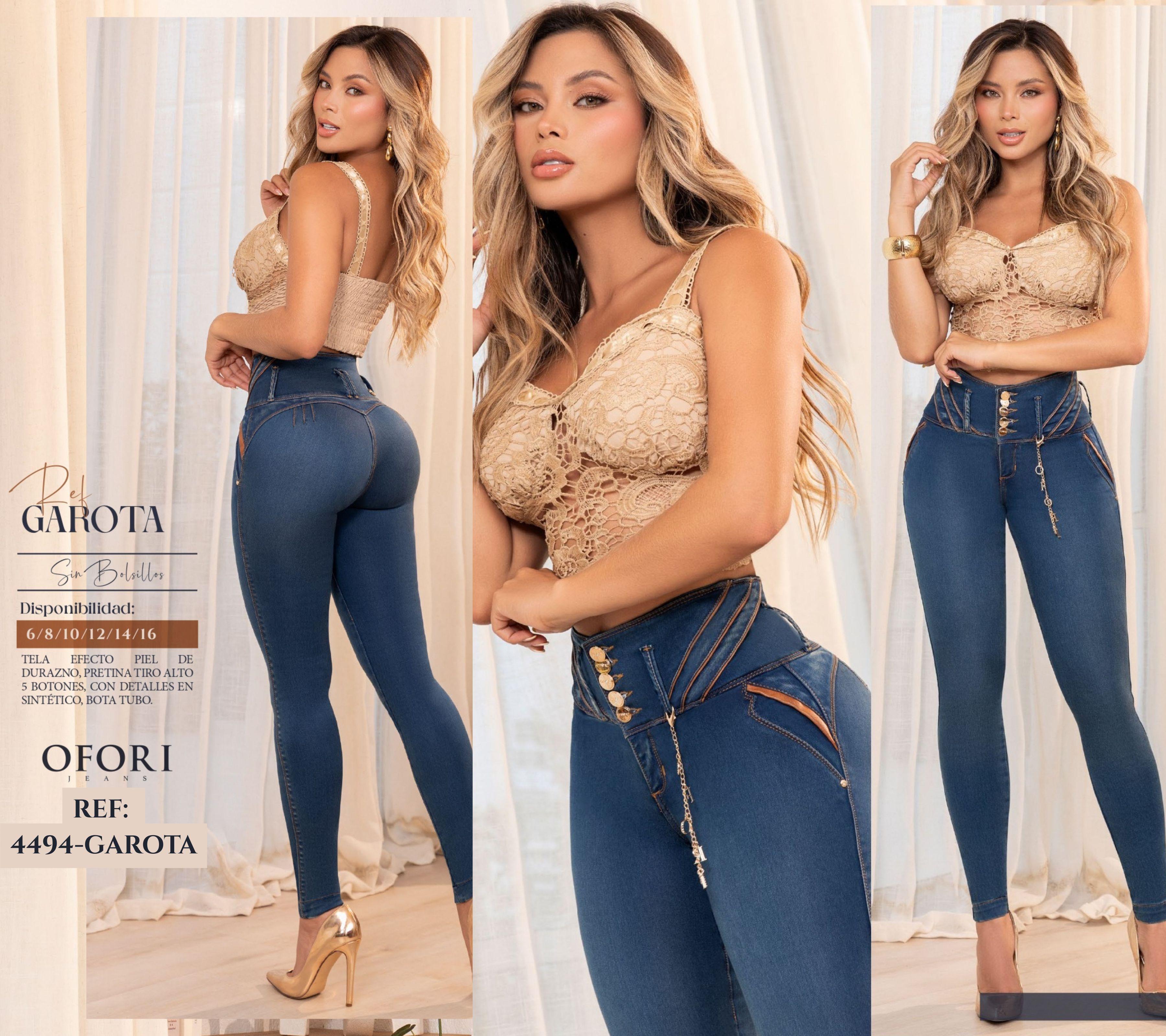 Colombian Jeans without Pockets Push Up