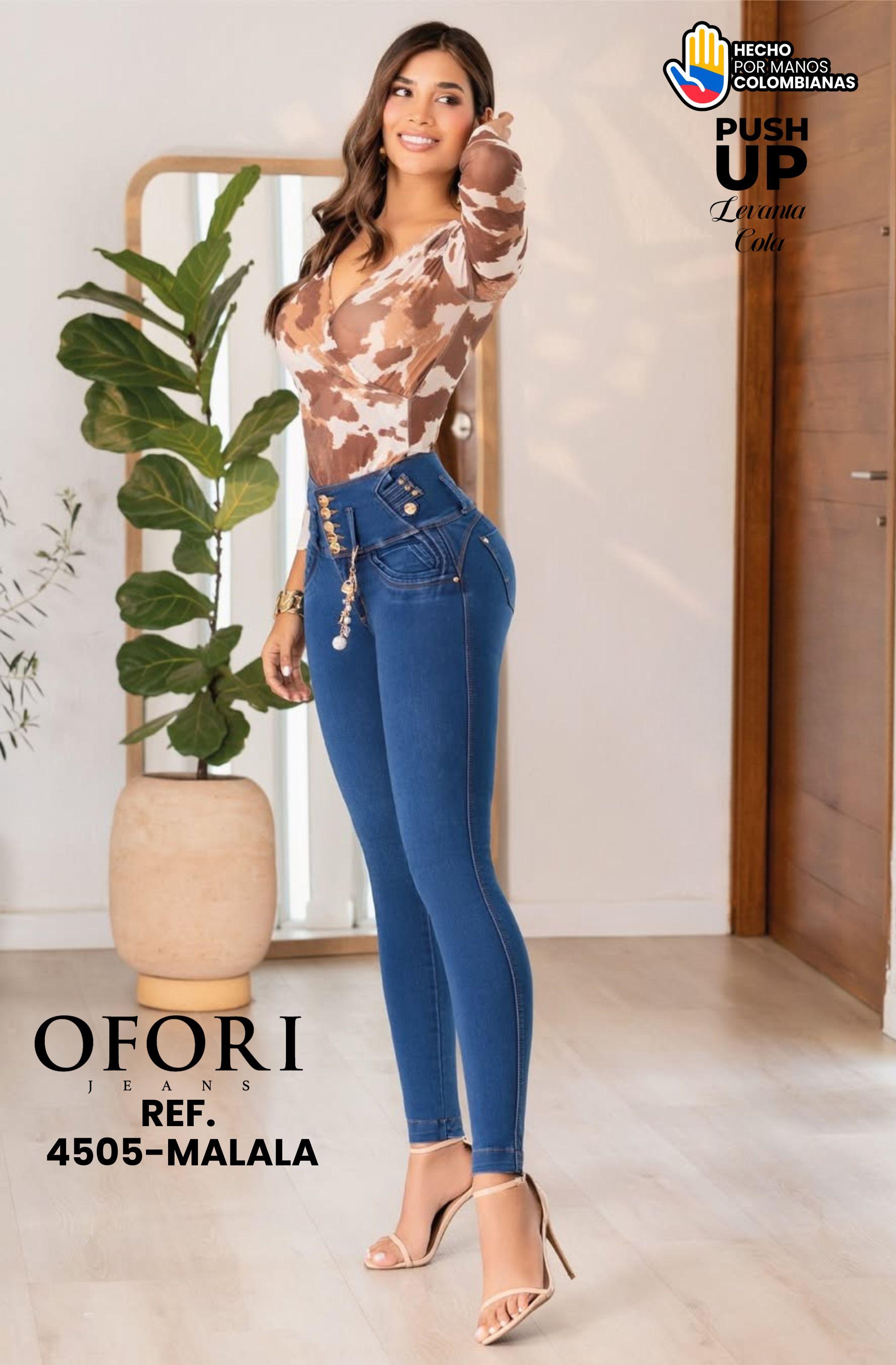 Colombian Jeans with Push-Up Pockets