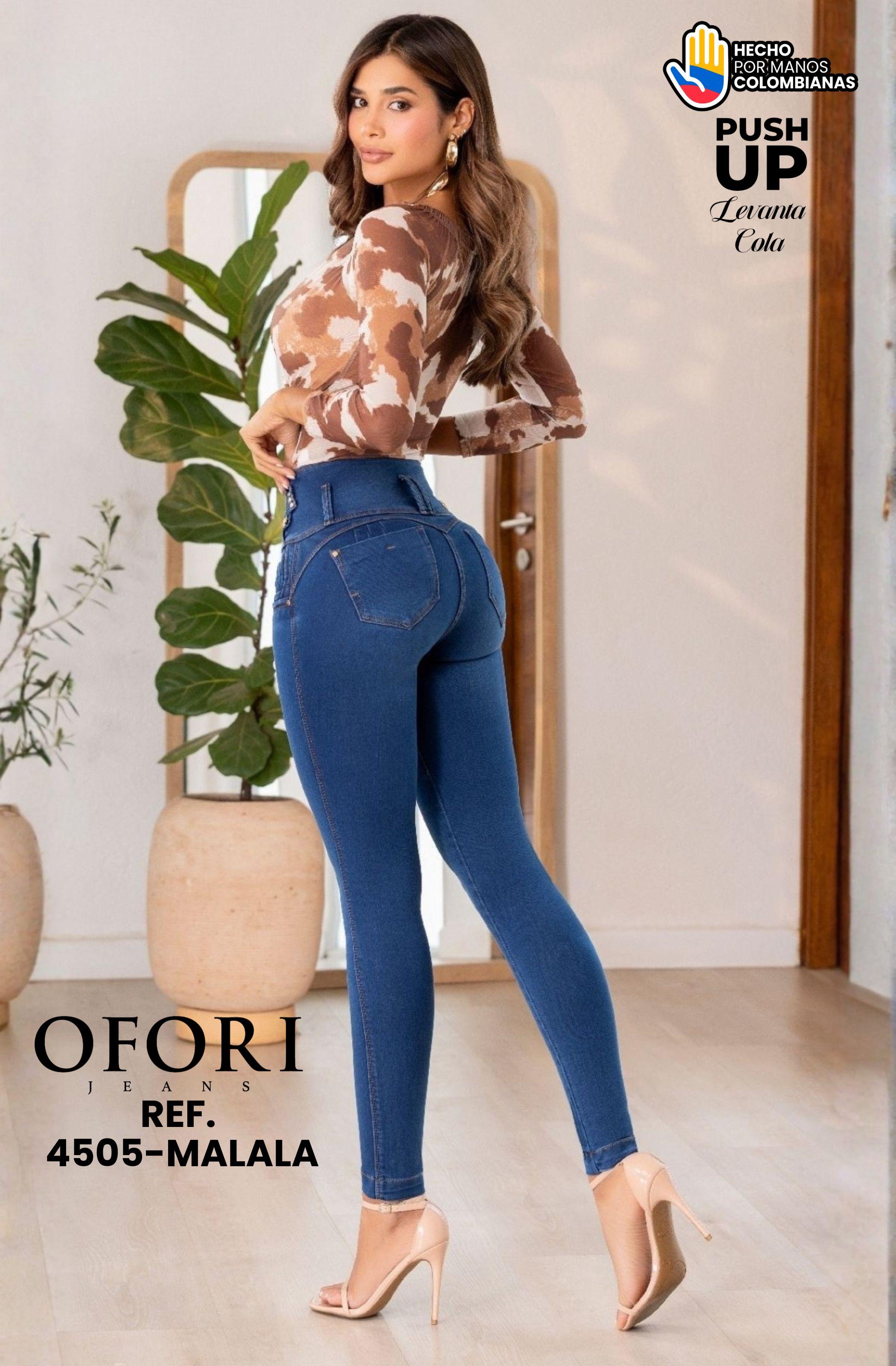 Colombian Jeans with Push-Up Pockets