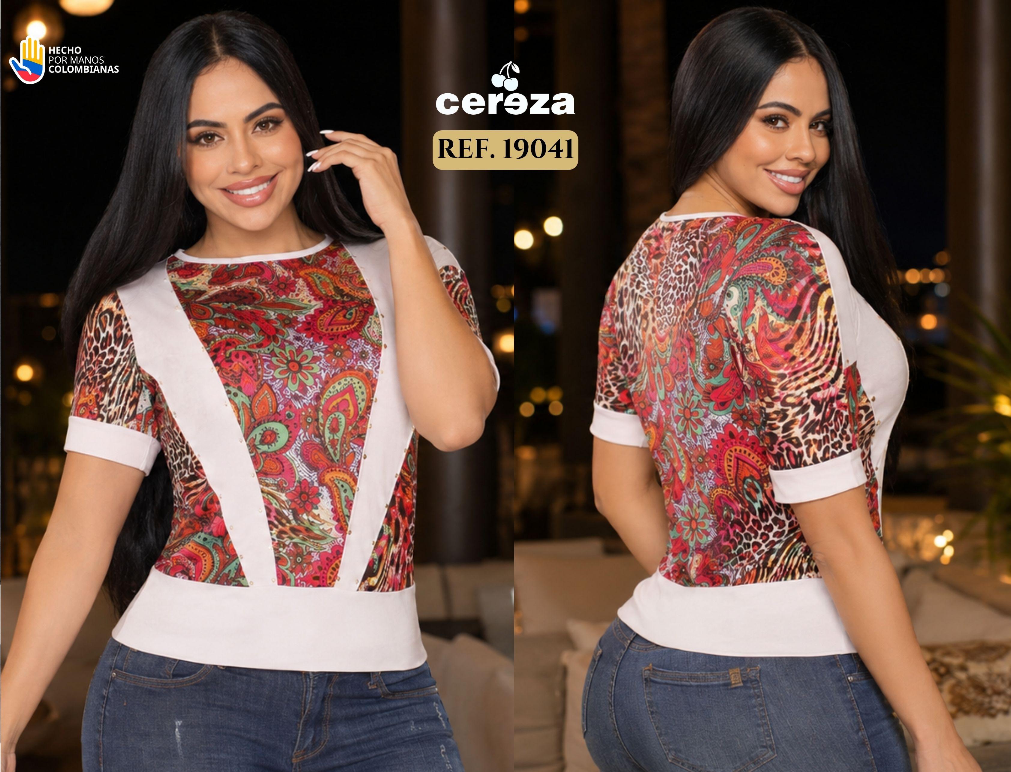 COLOMBIAN DAMA SHORT SLEEVE BLOUSE