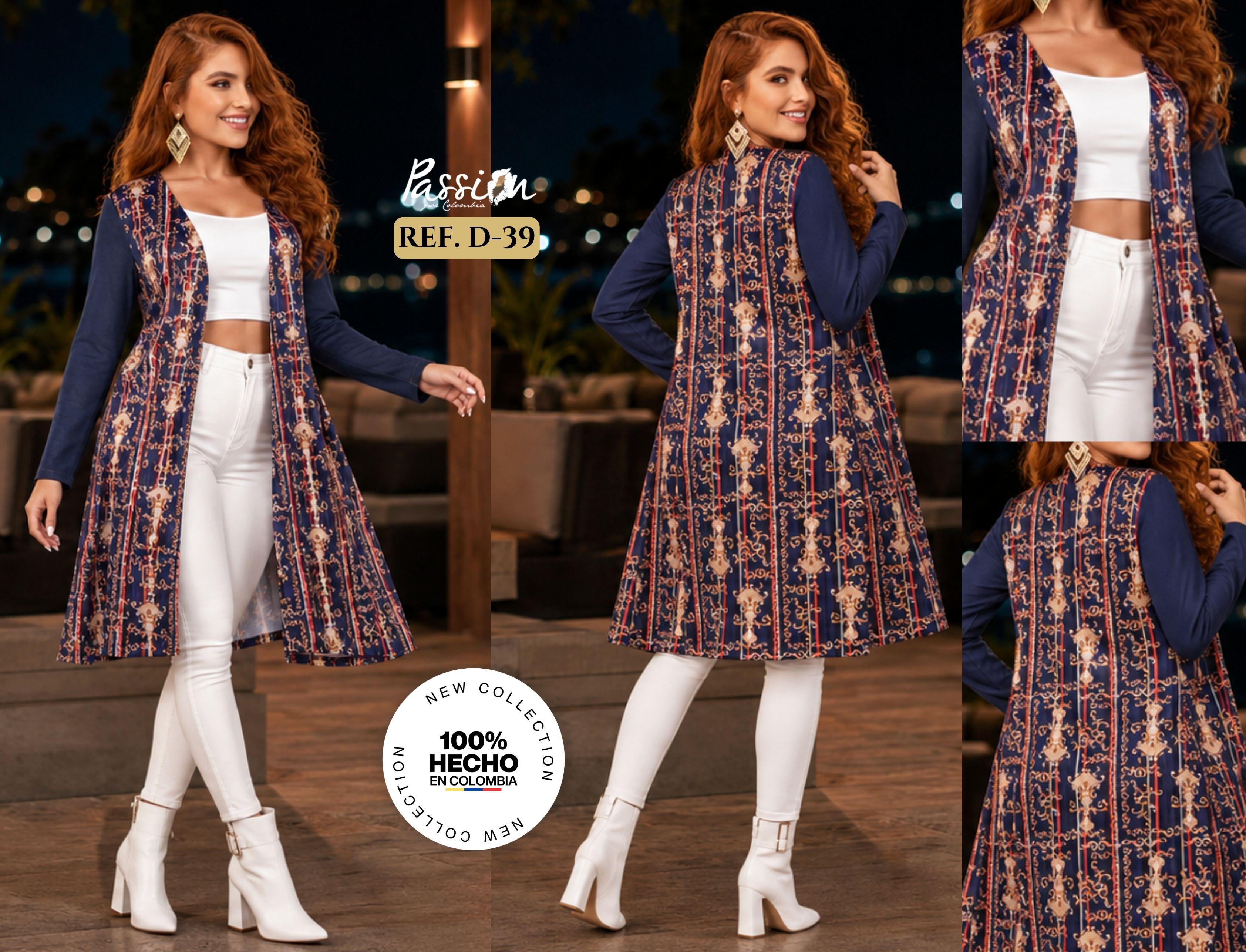 Cardigan for Lady stripes and arabesques decorated with sleeves