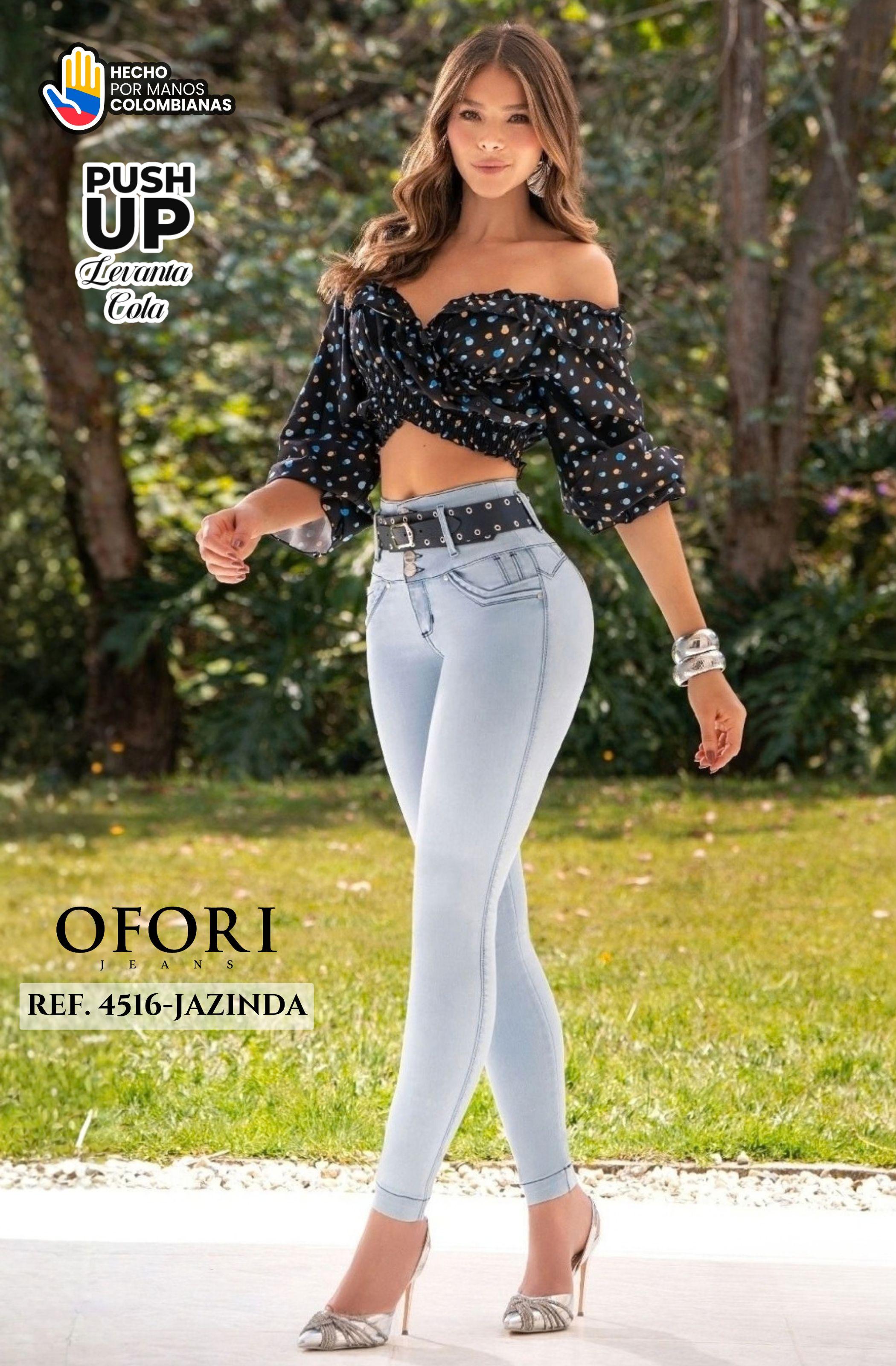 Push-Up Jeans Without Pockets