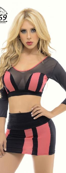 Conjunto Minifalda Cereza Conjunto Minifalda Cereza