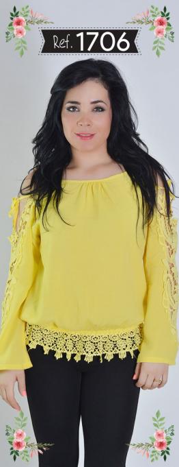 Blusa Crochet Bordada Blusa Crochet Bordada
