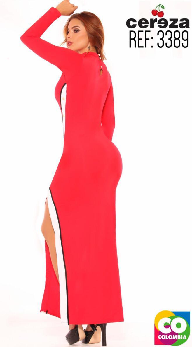 Comprar Fantástico Vestido Rojo Largo Para Navidad