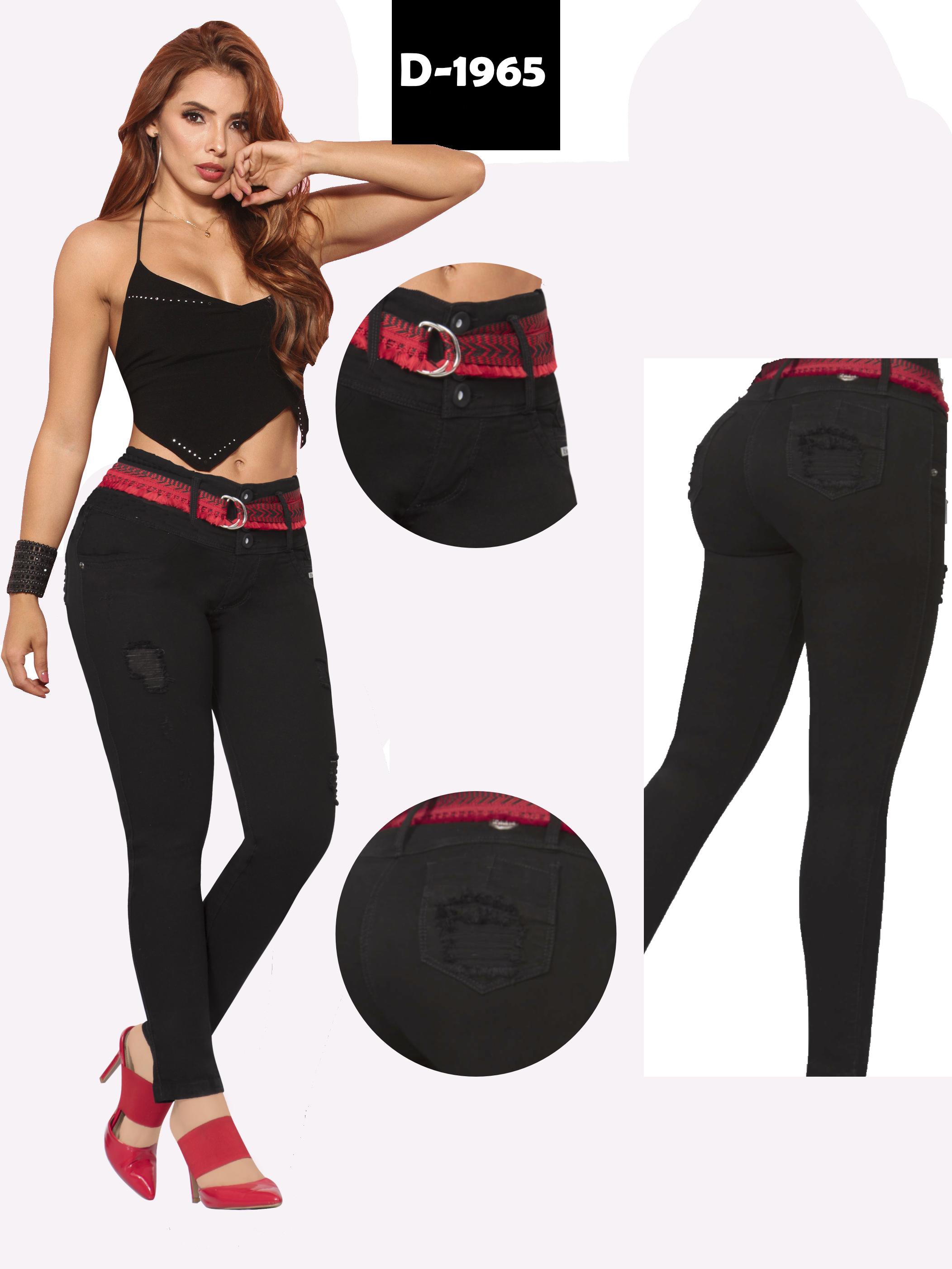Jean para Dama Con Bolsillos traseros, una pretina alta y ajuste perfecto que Levanta la Cola Jean para Dama Con Bolsillos traseros, una pretina alta y ajuste perfecto que Levanta la Cola