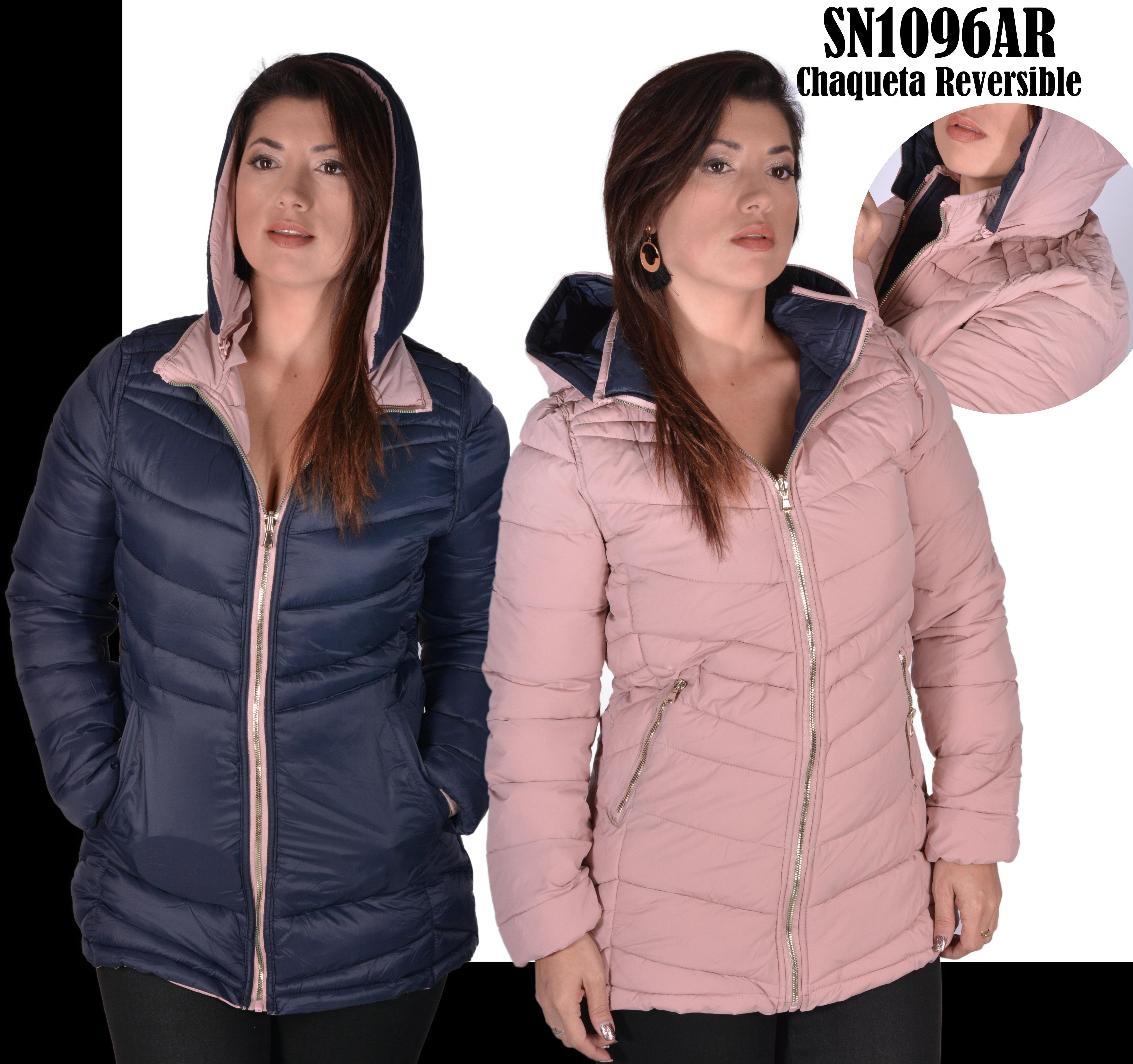 Chaqueta Americana con Capota, Reversible 2 Colores Chaqueta Americana con Capota, Reversible 2 Colores