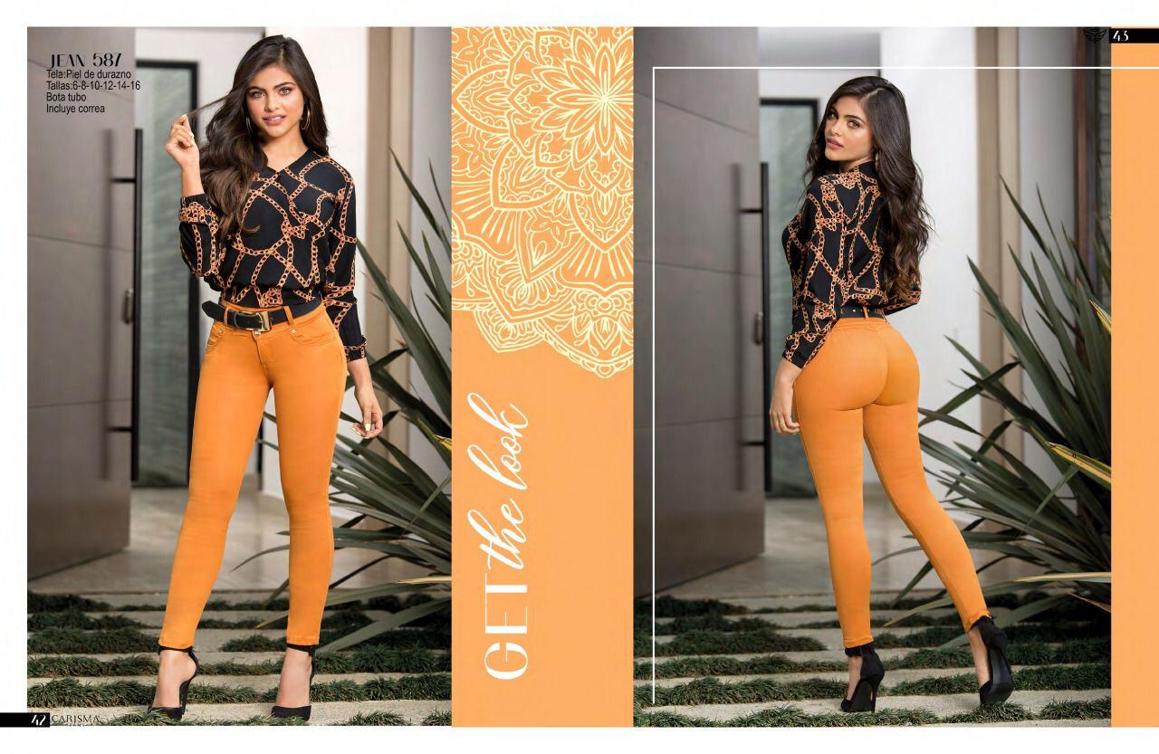 Comprar Pantalón Colombiano Para Dama Estilo Push Up Color de Moda, Realce Total