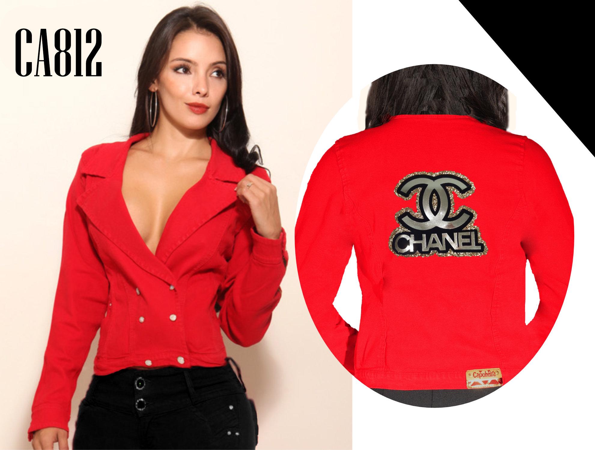 Chaqueta Vaquera Estampada Colombiana Chaqueta Vaquera Estampada Colombiana
