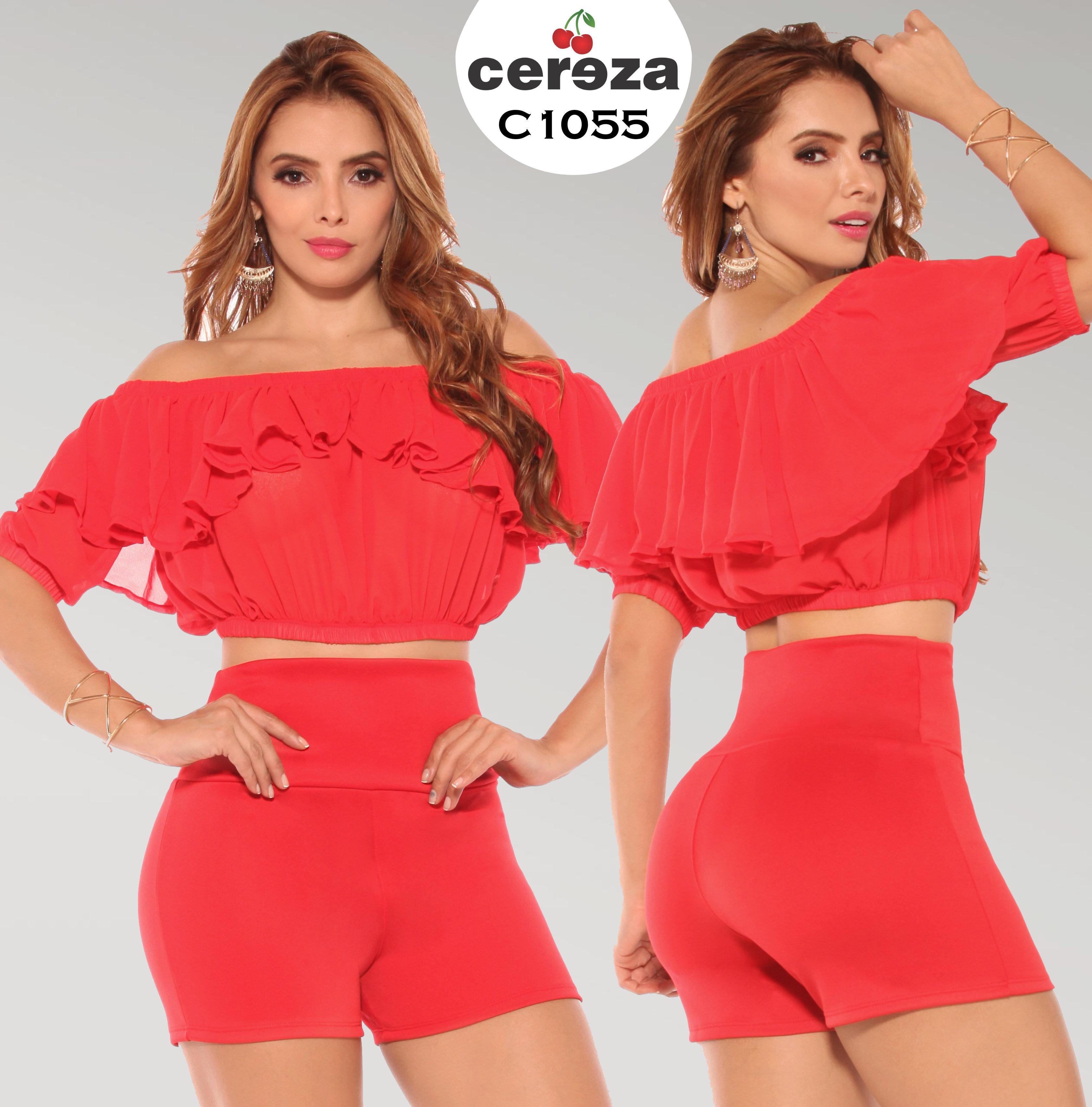 Conjunto Colombiano de Short y Blusa Tono Veraniego y Diseño Exclusivo Conjunto Colombiano de Short y Blusa Tono Veraniego y Diseño Exclusivo