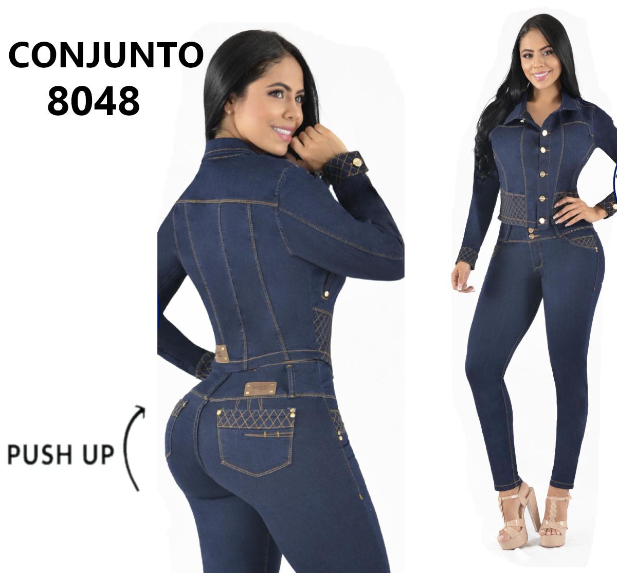 Conjunto Colombiano de Moda Pantalon y Chaqueta Conjunto Colombiano de Moda Pantalon y Chaqueta