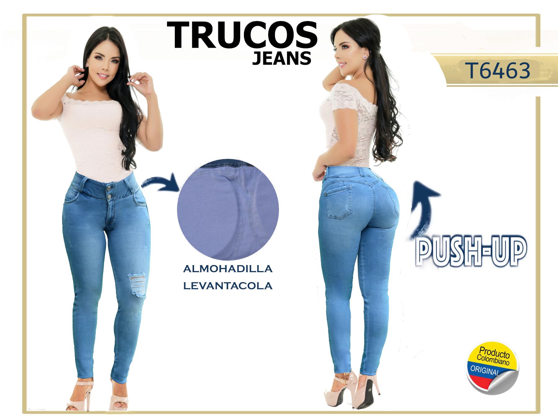 Vaqueros Colombianos Control de Cintura con Faja Interna Vaqueros Colombianos Control de Cintura con Faja Interna