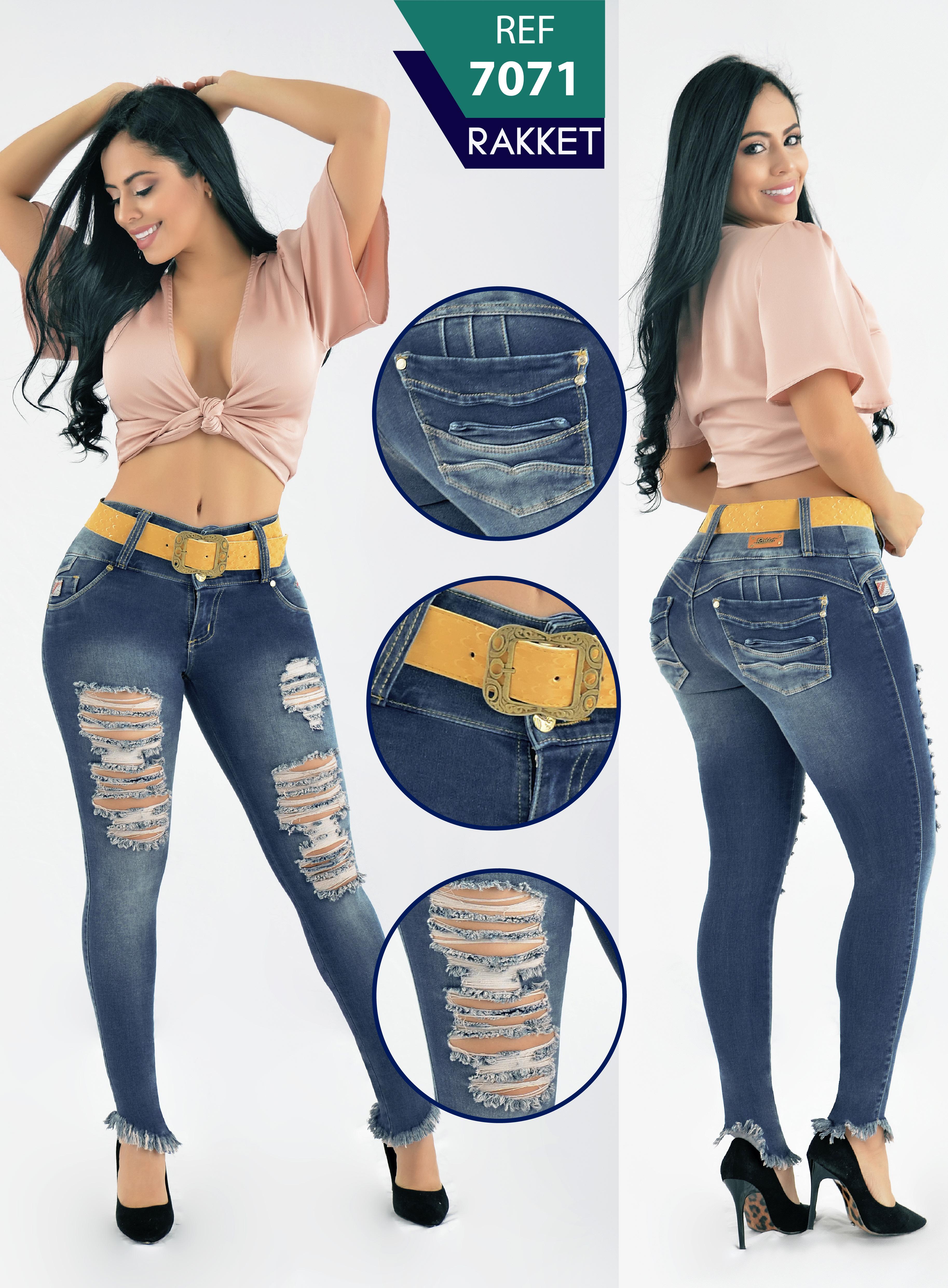 Jeans colombianos RAKKET levantacola
